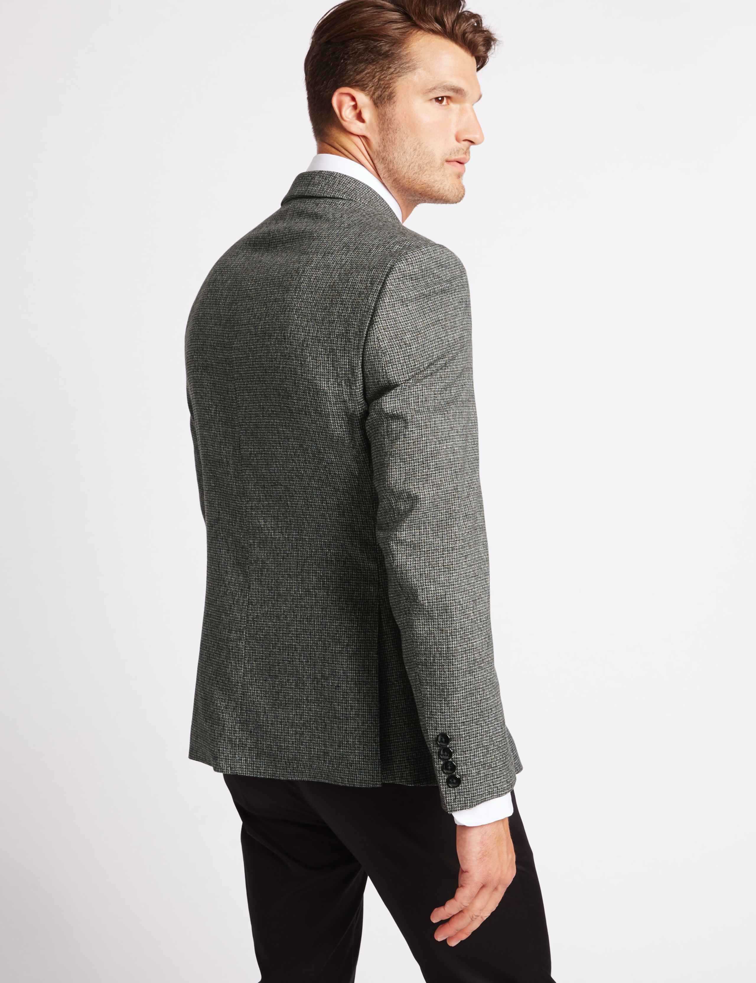 2 Button Mouline Jacket 3 of 7