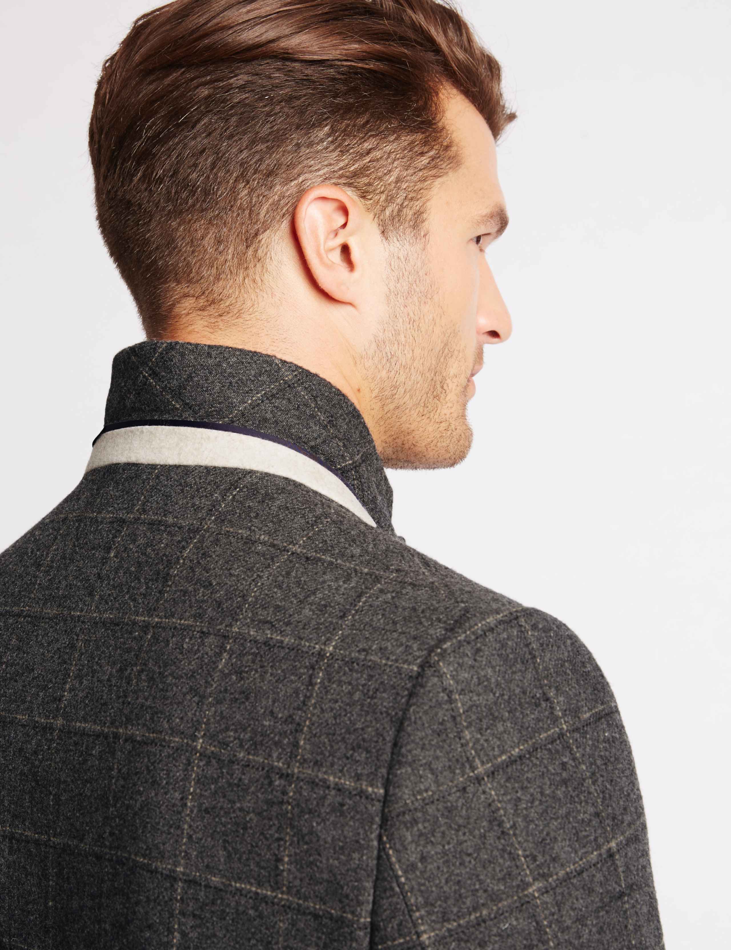 Wool Blend Checked Jacket 3 of 5