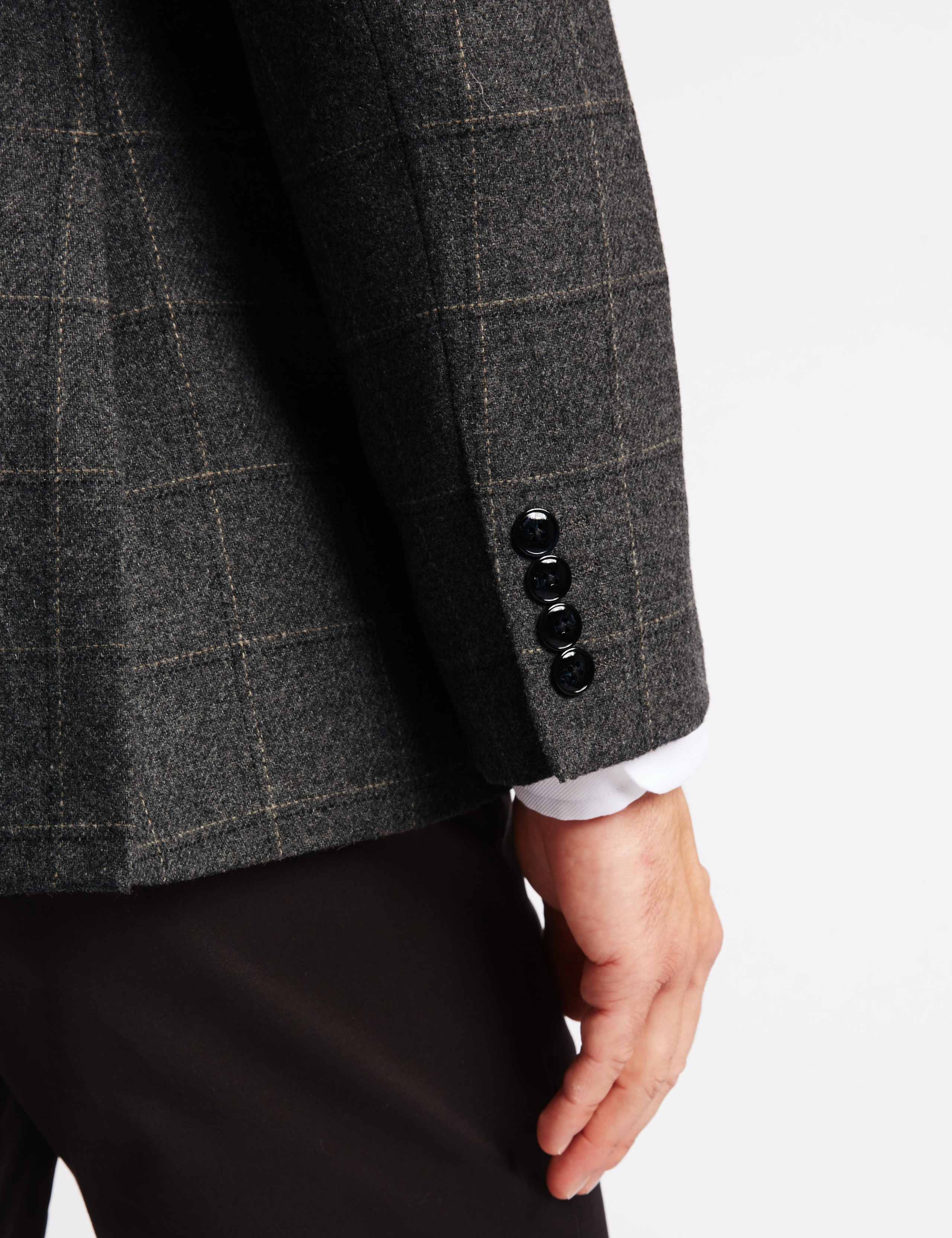 Wool Blend Checked Jacket 4 of 5