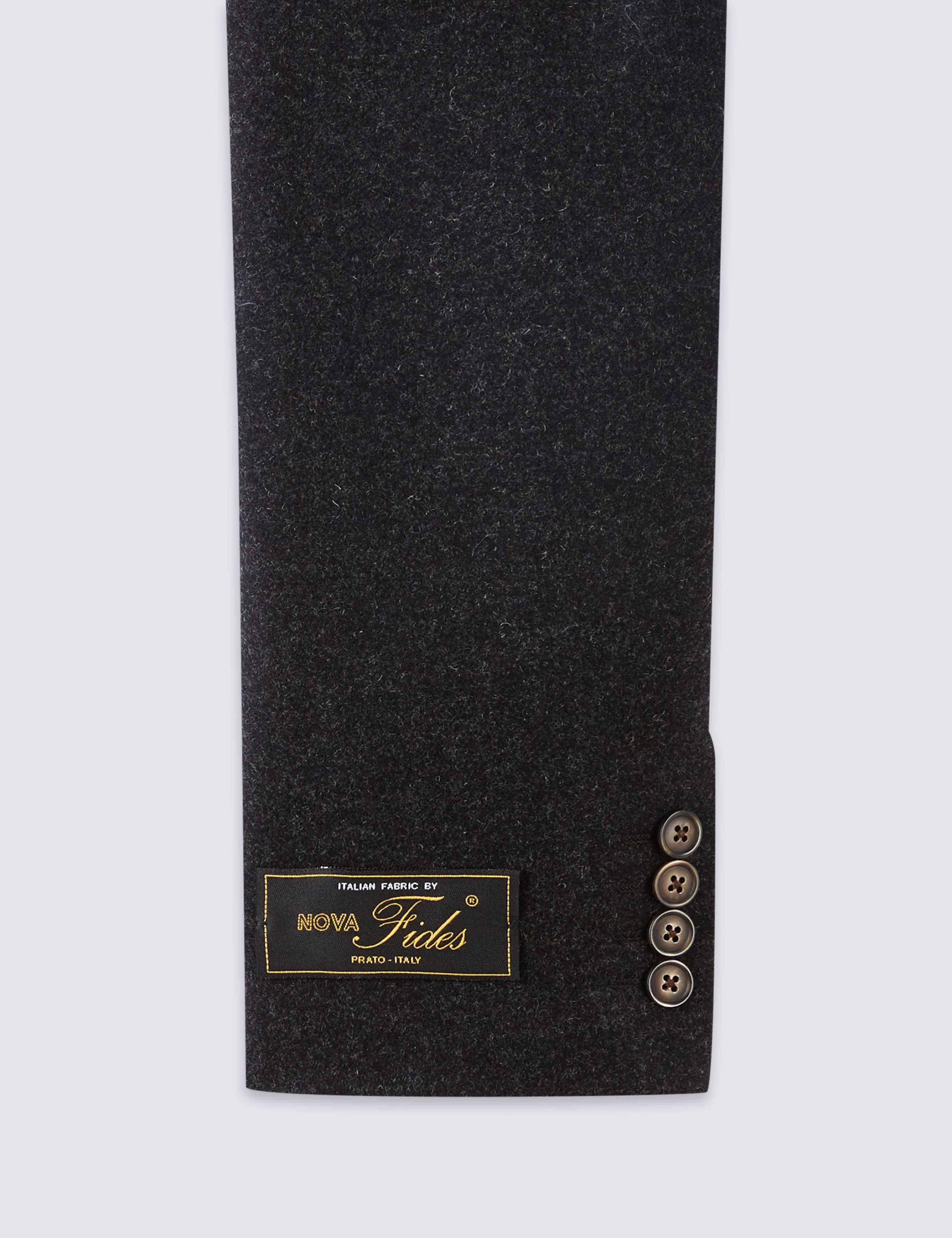 Charcoal Italian Wool Fabric Jacket 7 of 8