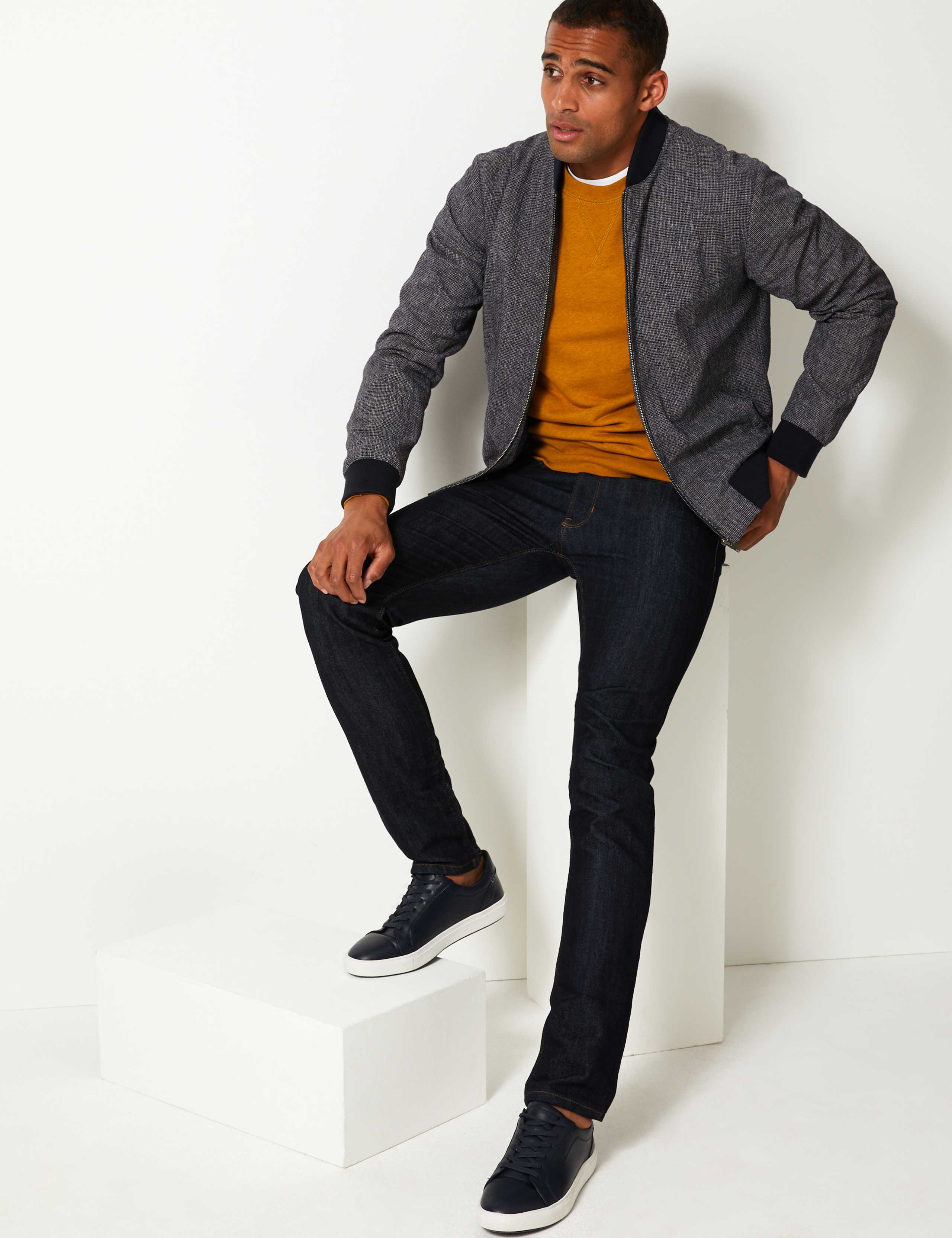 Slim Fit Bomber Jacket 1 of 4