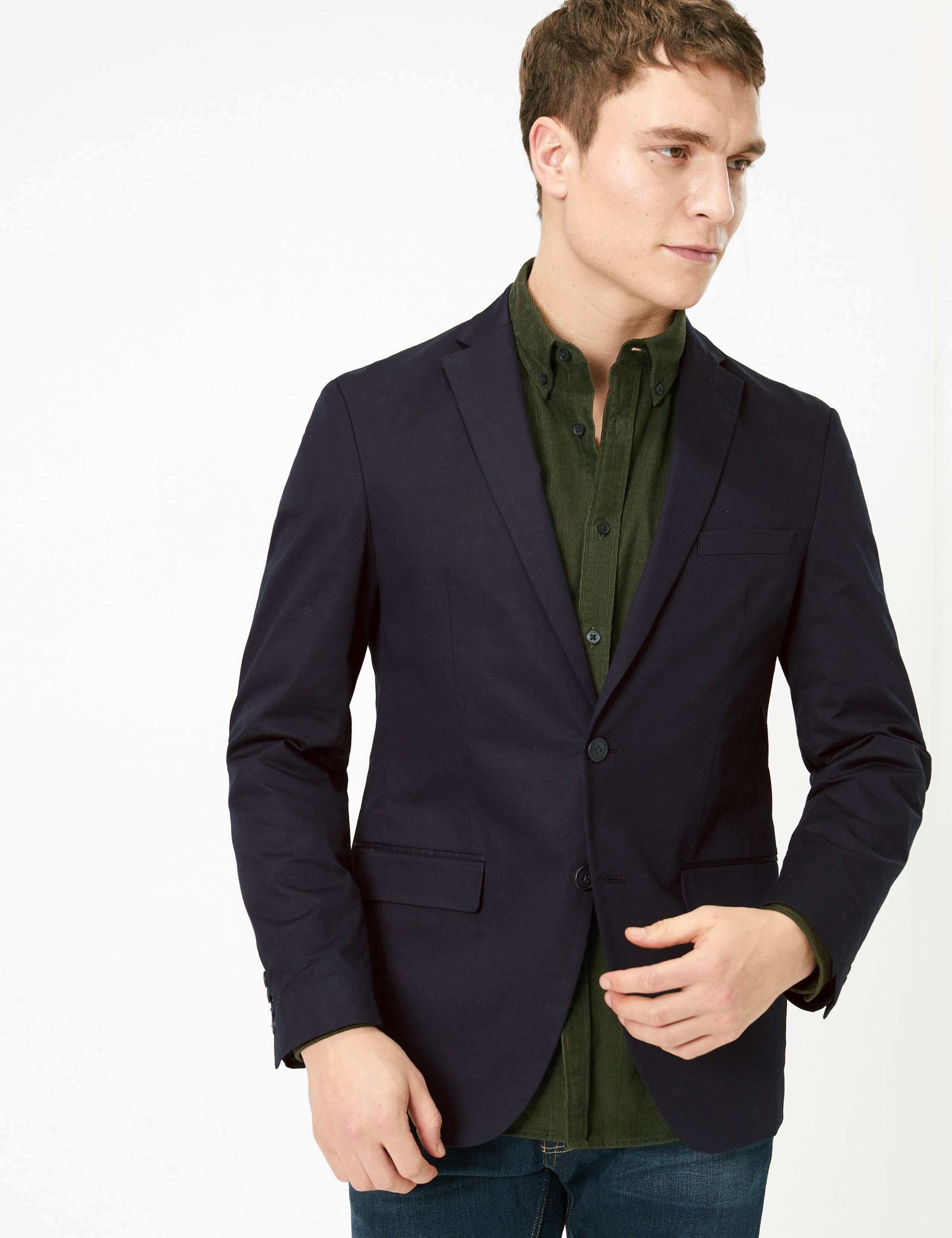 Slim Fit Cotton Jacket 1 of 6