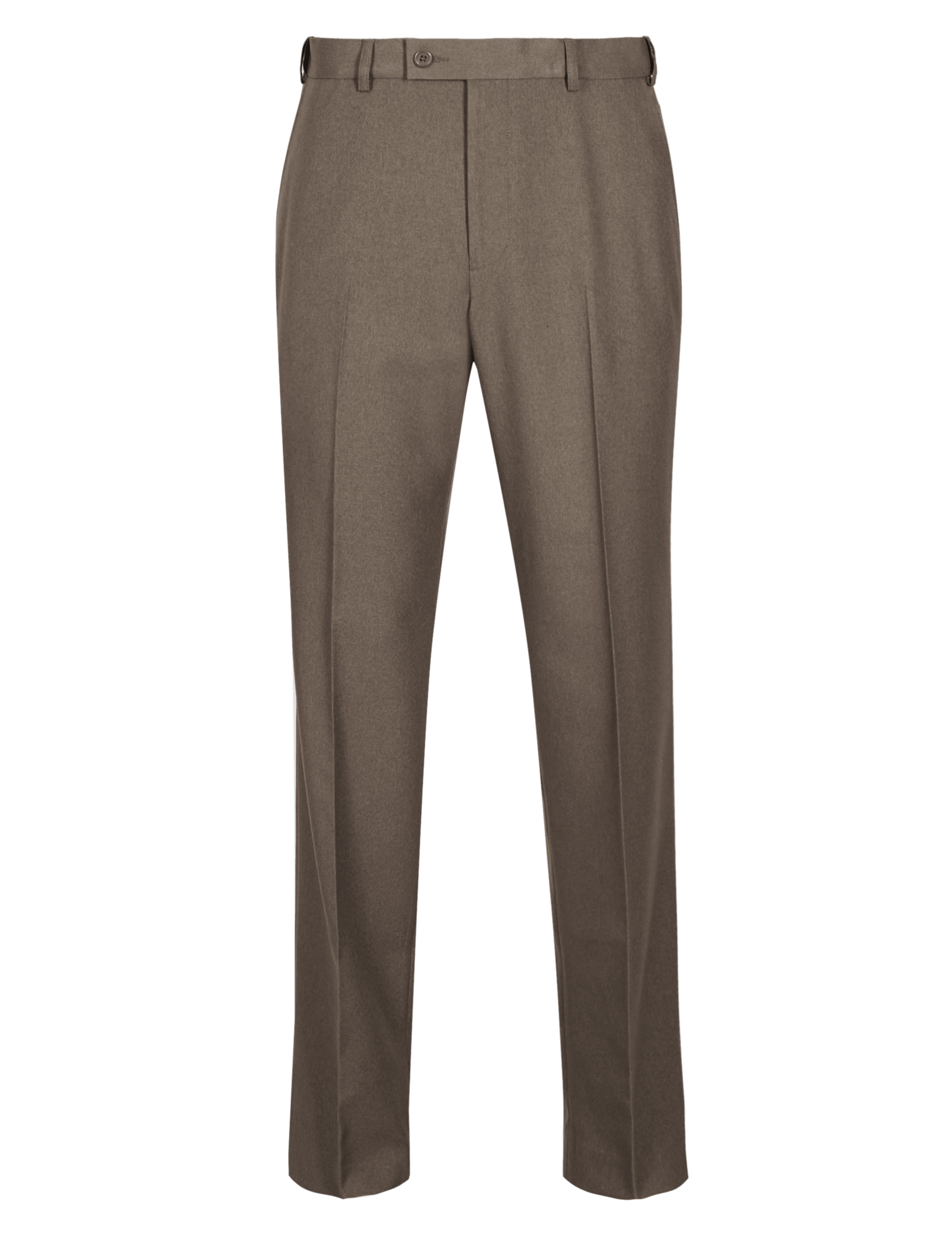 Soft Touch Active Waistband Crease Resistant Flat Front Trousers 2 of 3