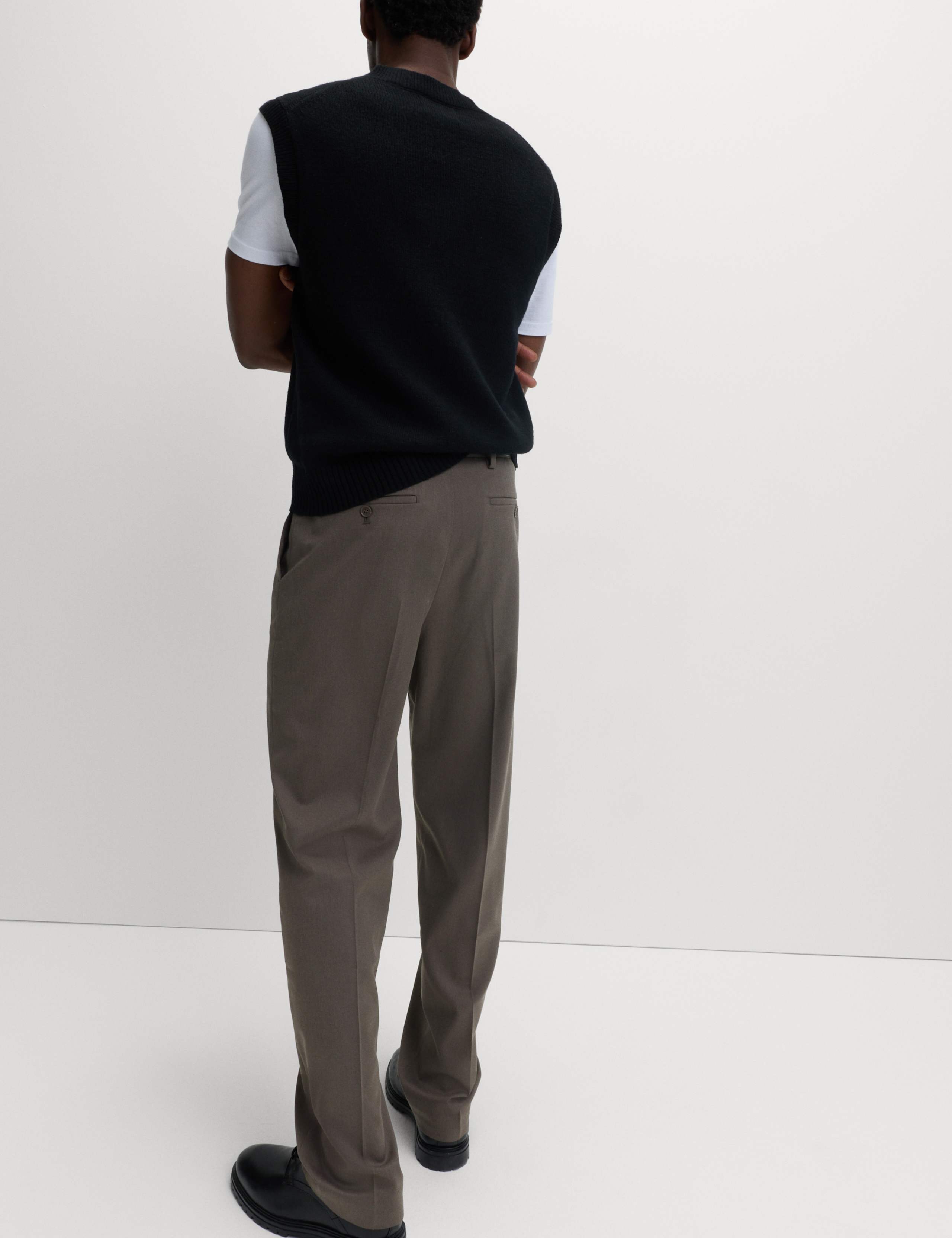 Relaxed Fit Smart Stretch Trousers 3 of 5