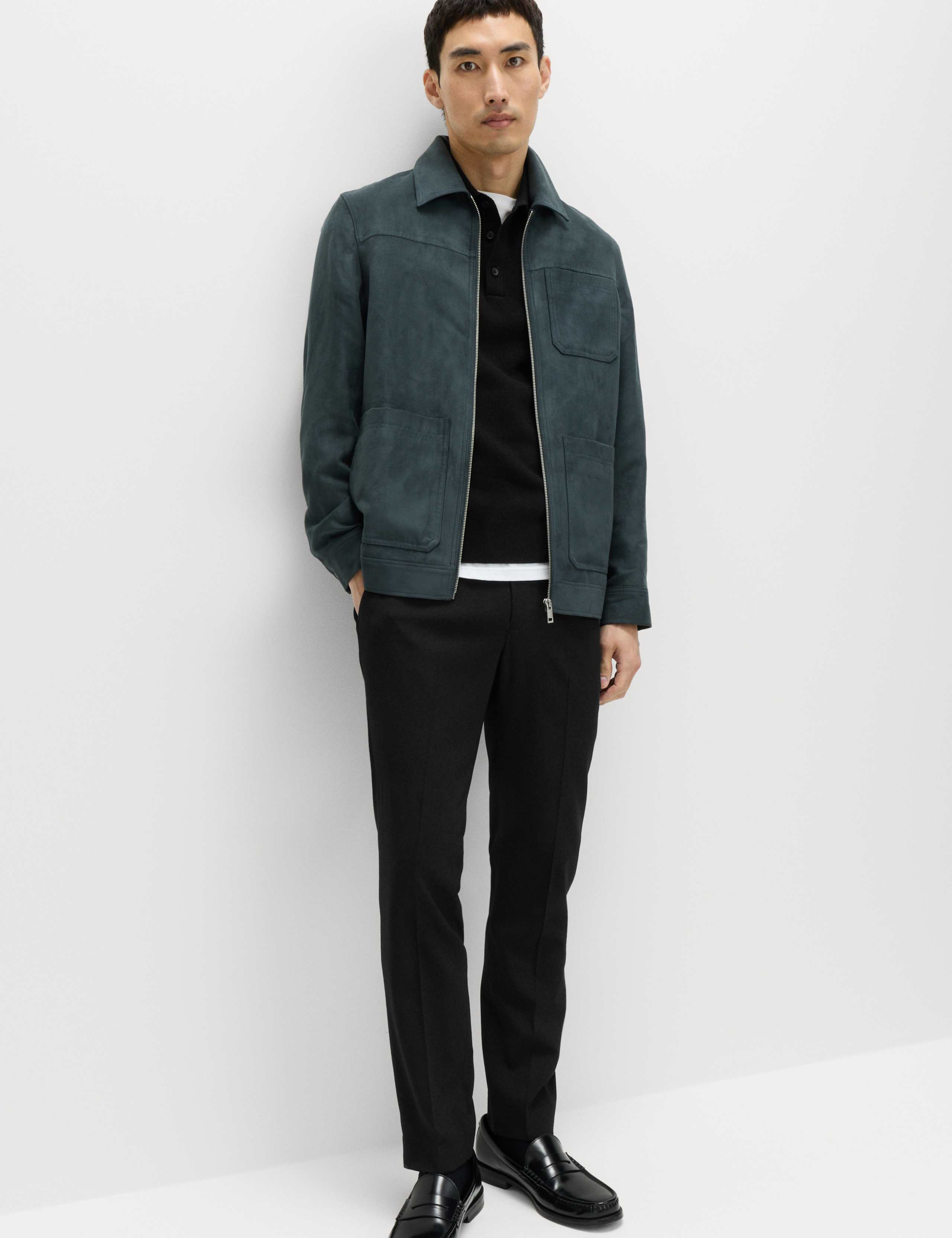 Slim Fit Wool Blend Suit Trousers 5 of 6