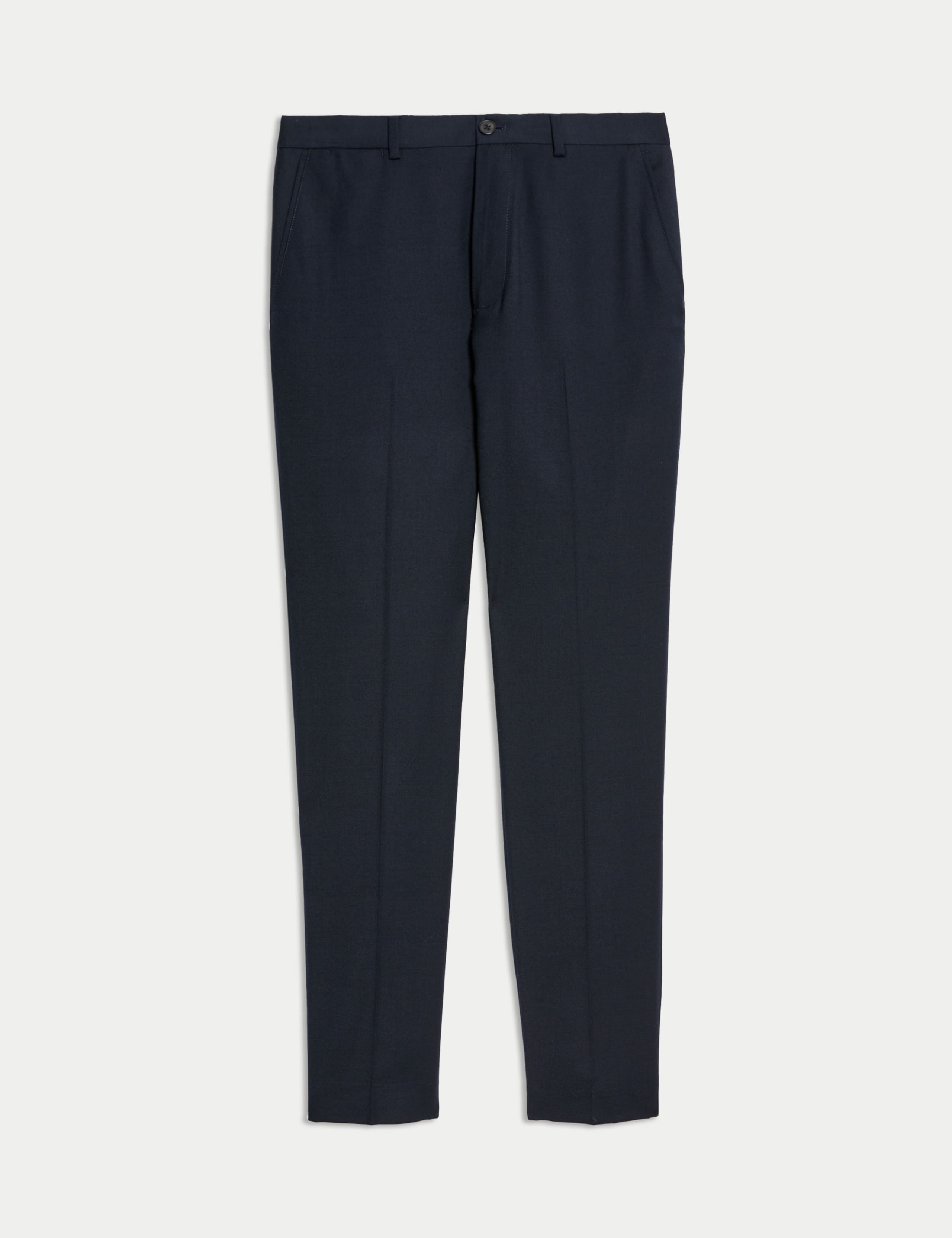 Slim Fit Wool Blend Trousers 2 of 6
