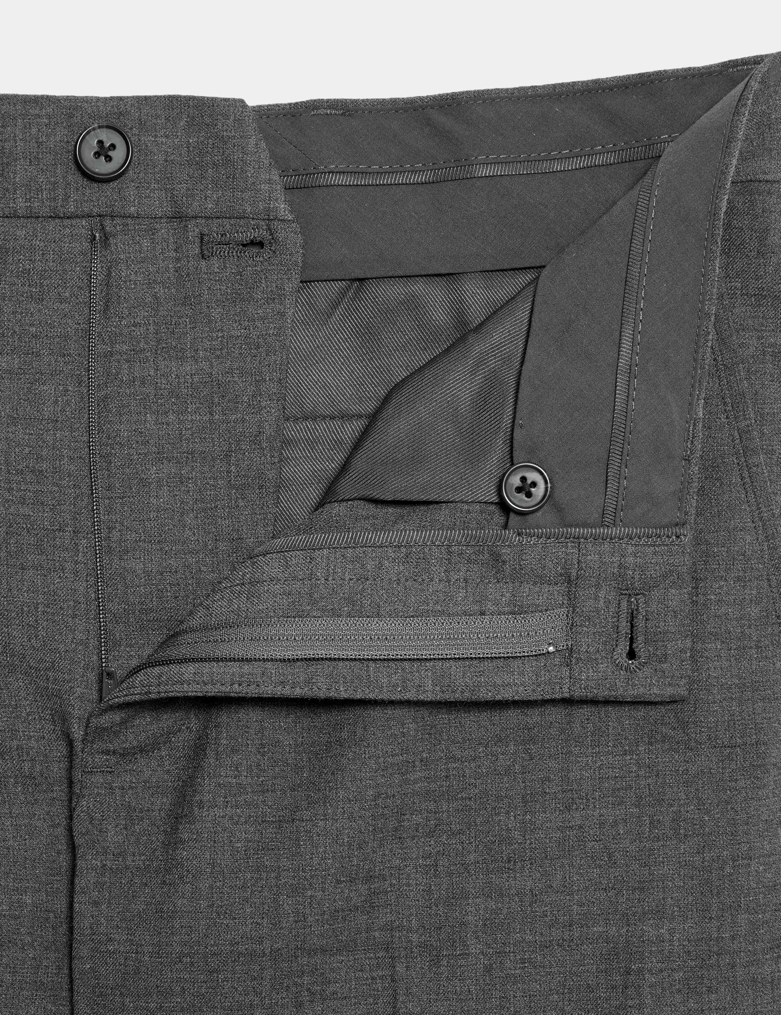 Slim Fit Wool Blend Trousers 3 of 5