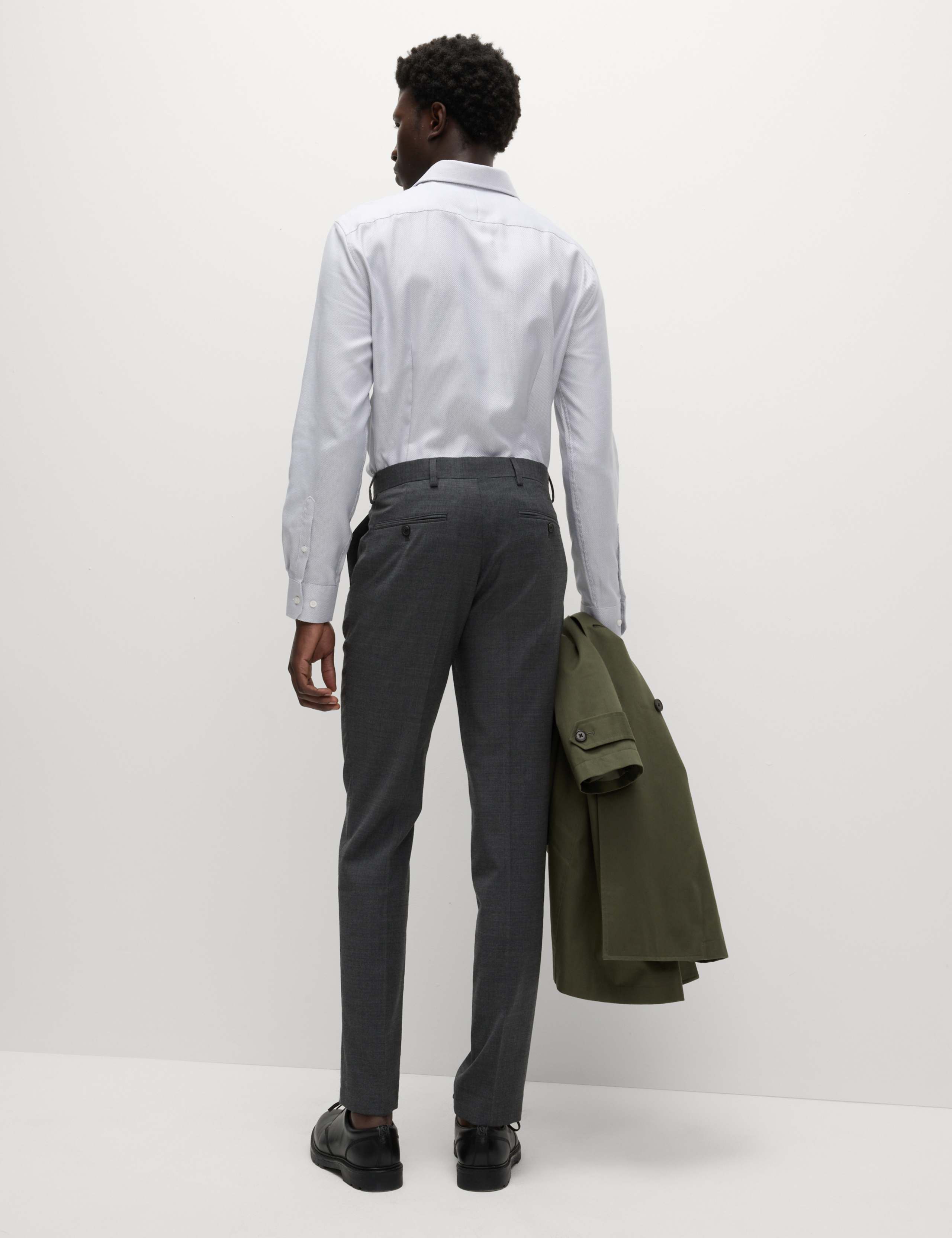 Slim Fit Wool Blend Trousers 5 of 5