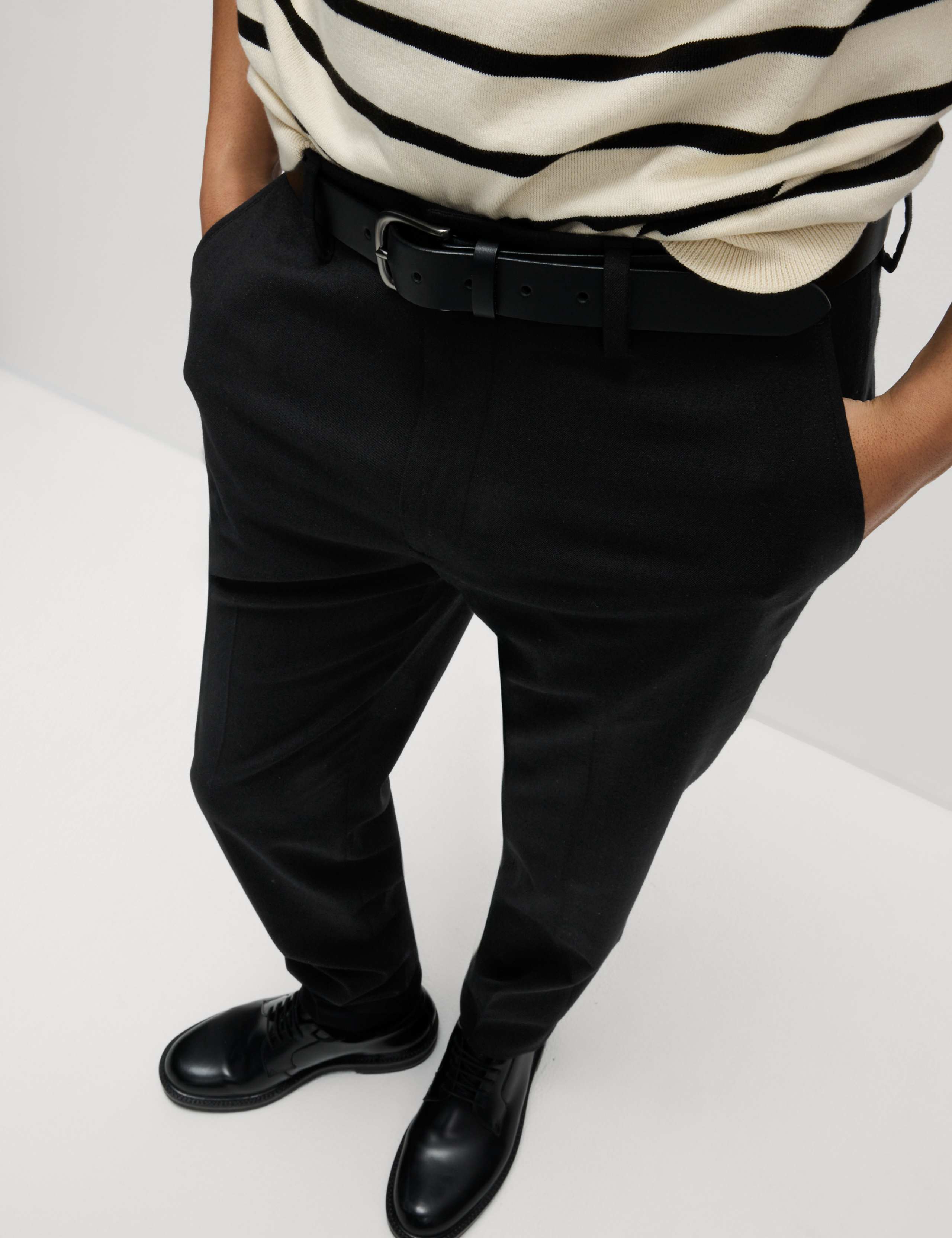 Slim Fit Wool Blend Trousers 3 of 5
