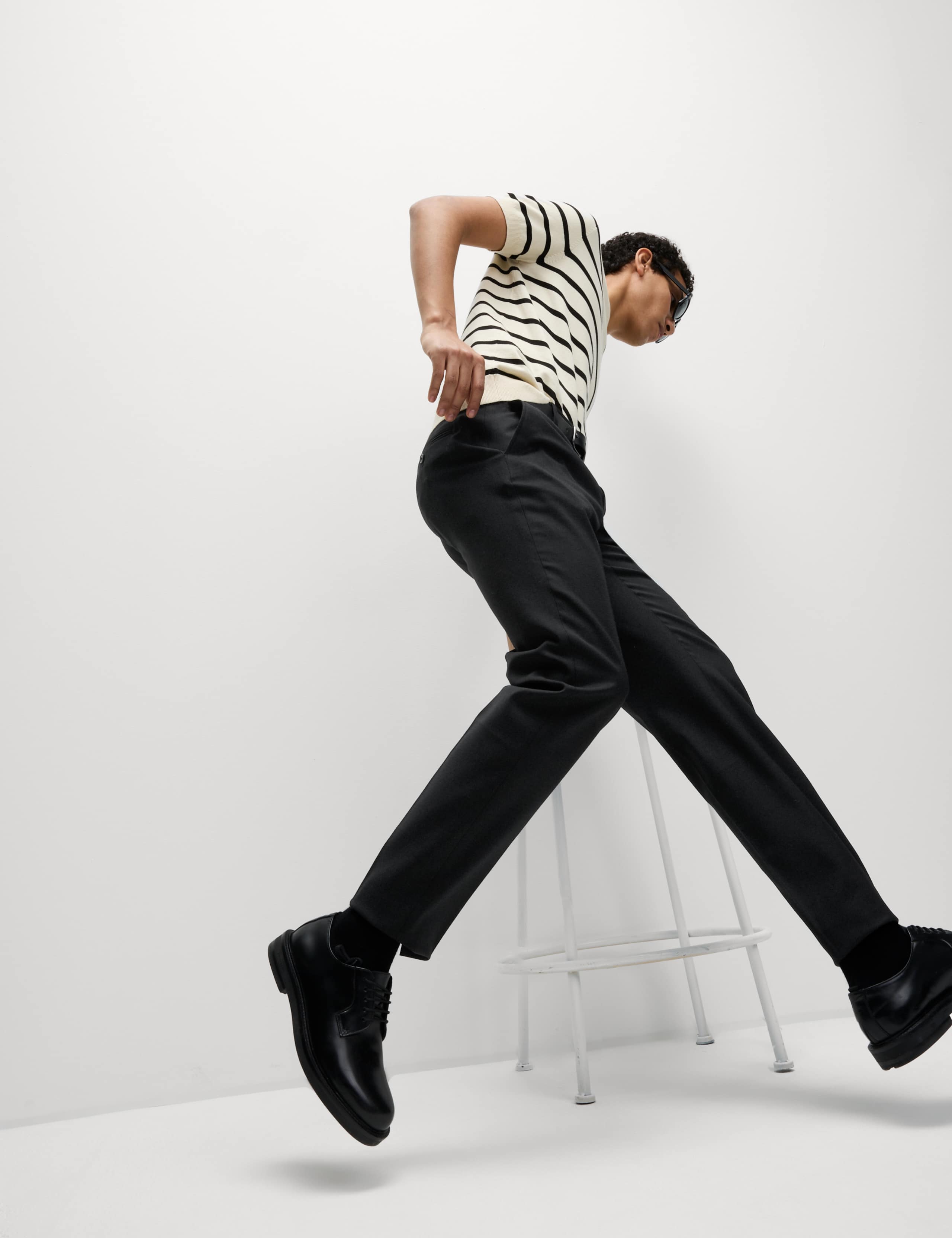 Slim Fit Wool Blend Trousers 4 of 5