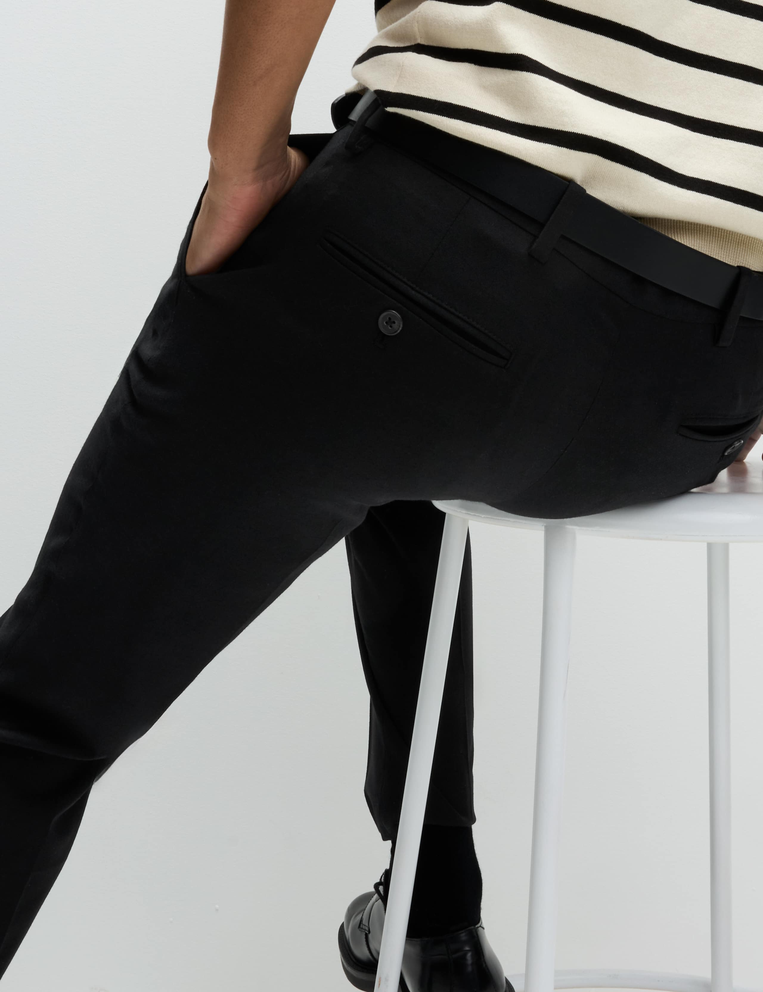 Slim Fit Wool Blend Trousers 5 of 5