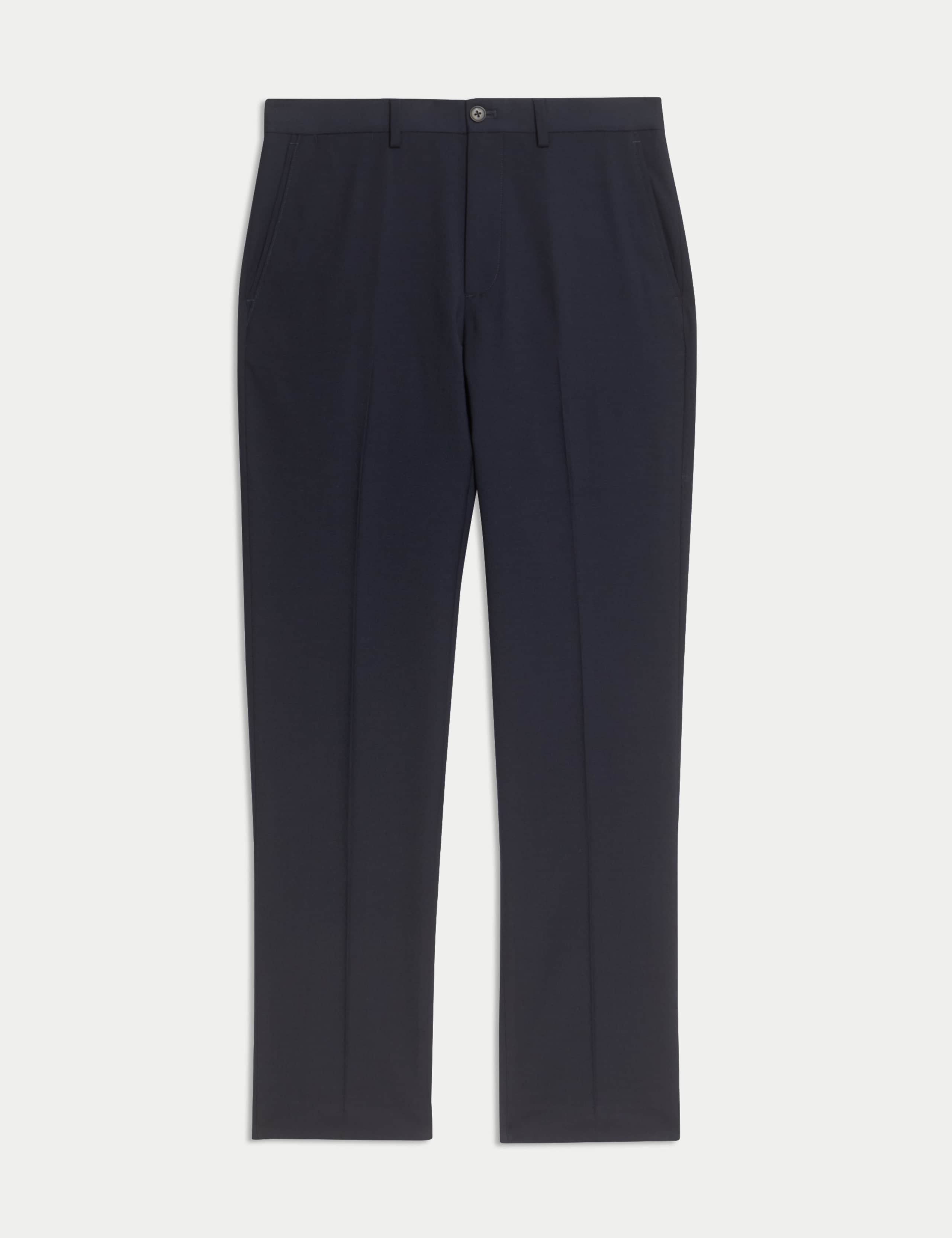 Regular Fit Wool Blend Trousers 2 of 7