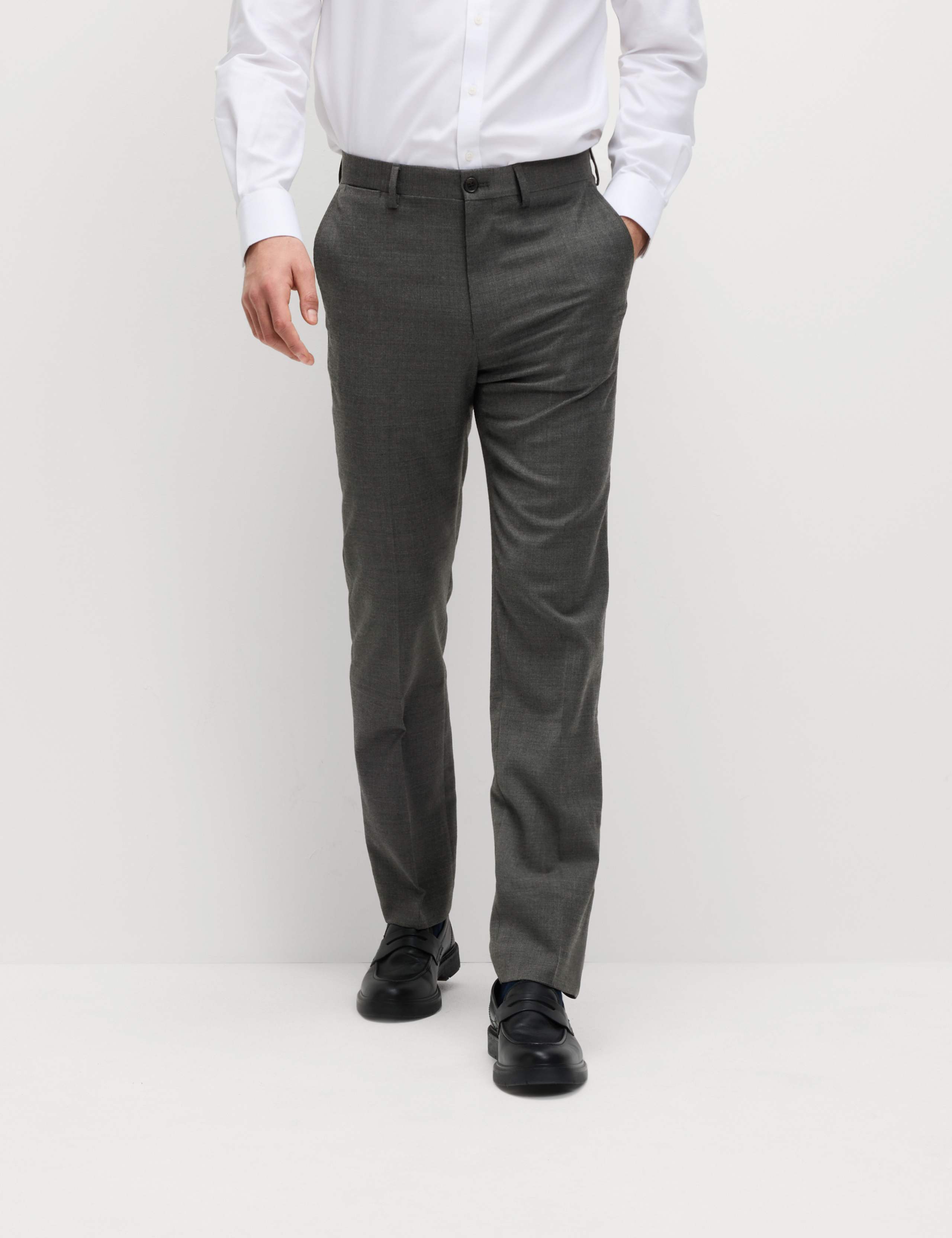 Regular Fit Wool Blend Trousers 5 of 6