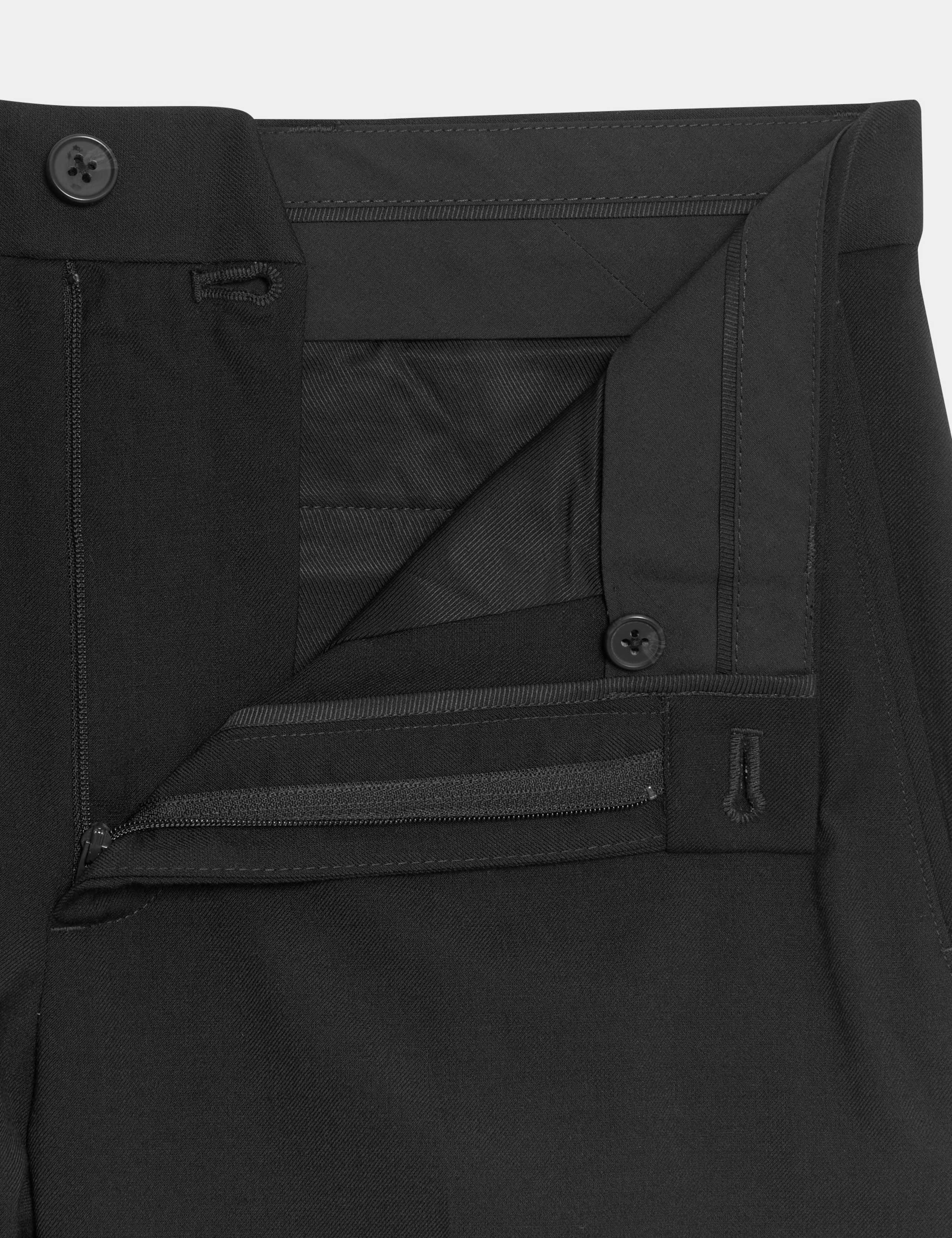 Regular Fit Wool Blend Trousers 3 of 6