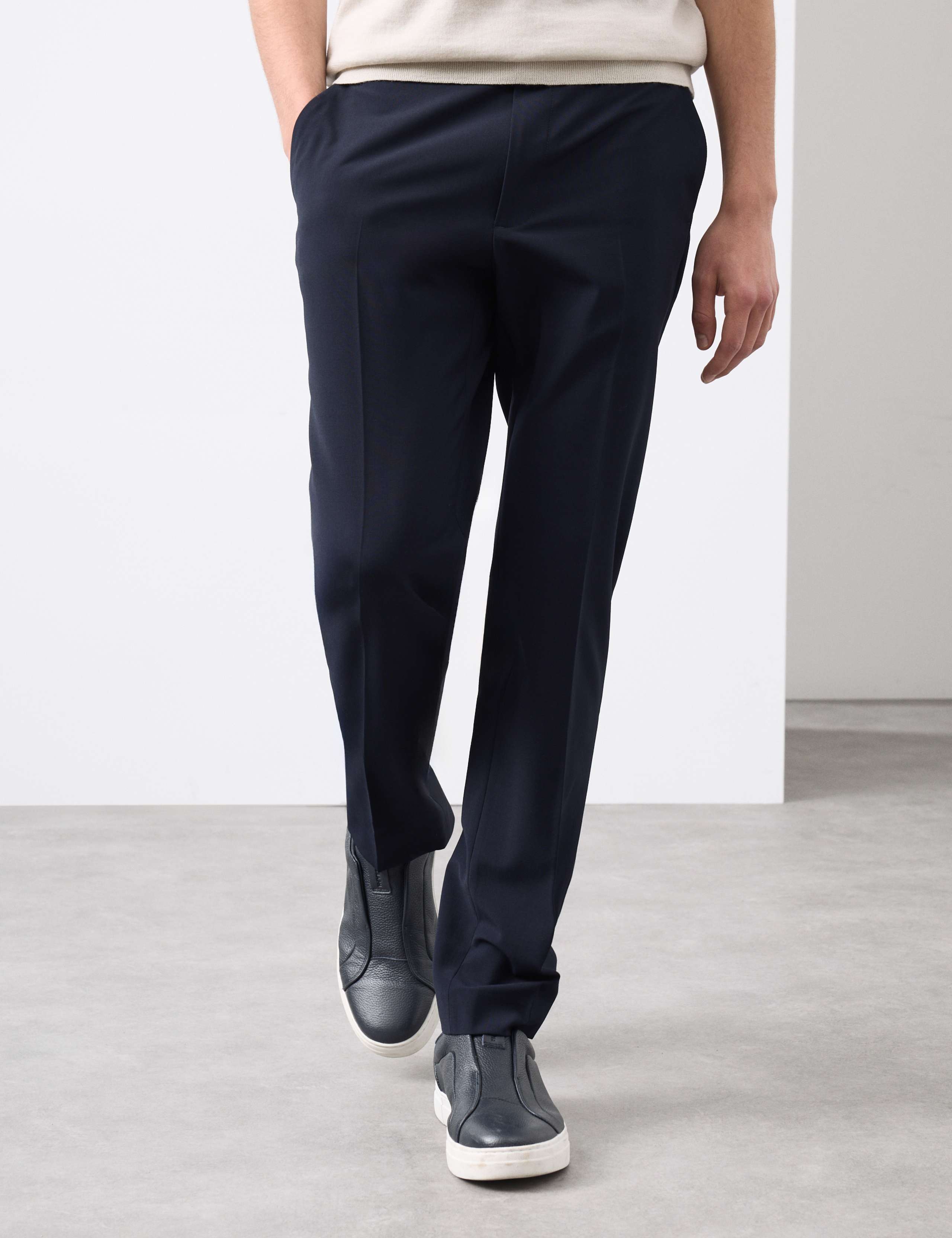 Slim Fit Wool Blend Performance Trousers 3 of 7
