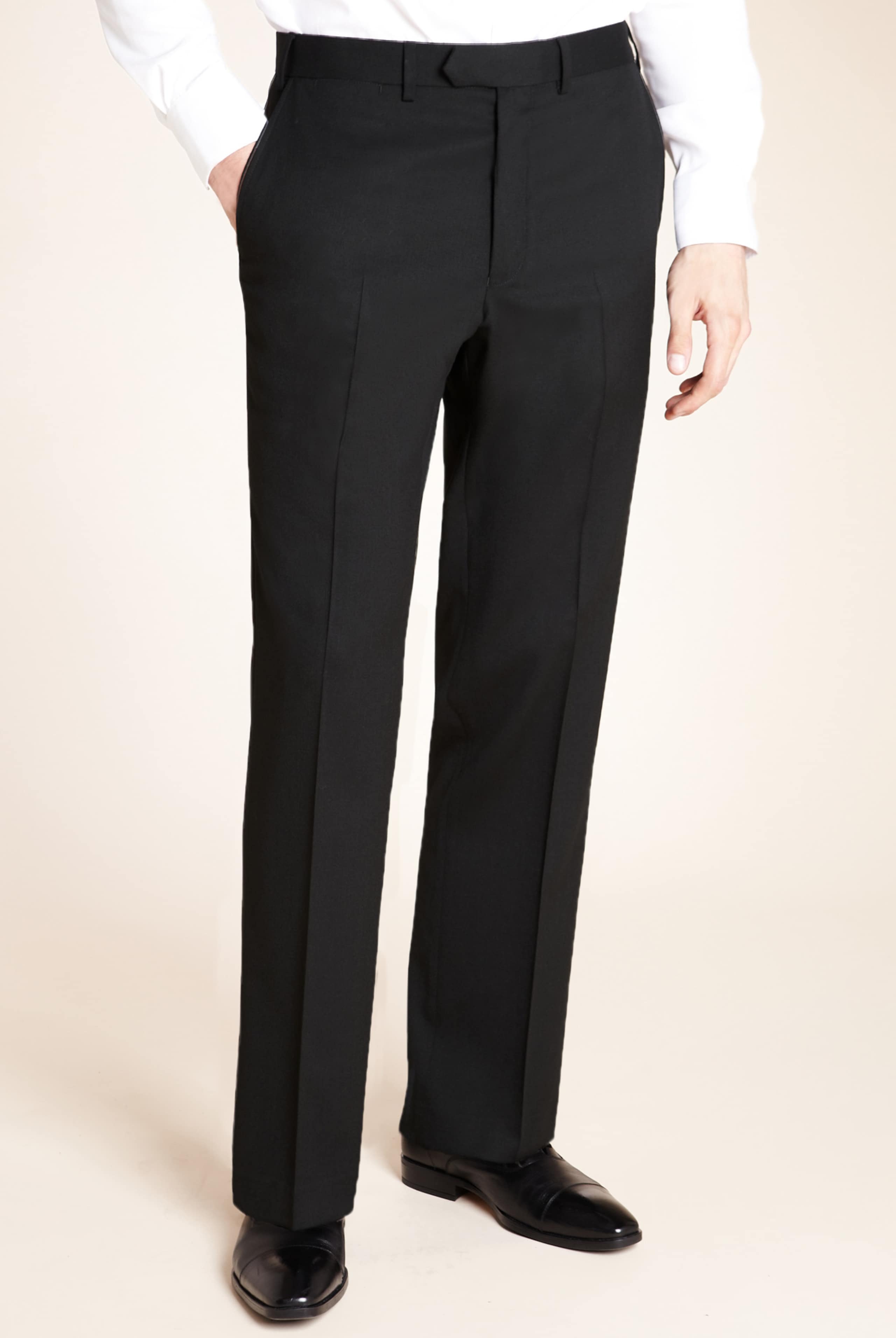 Supercrease™ Flat Front Trousers with Wool 1 of 1