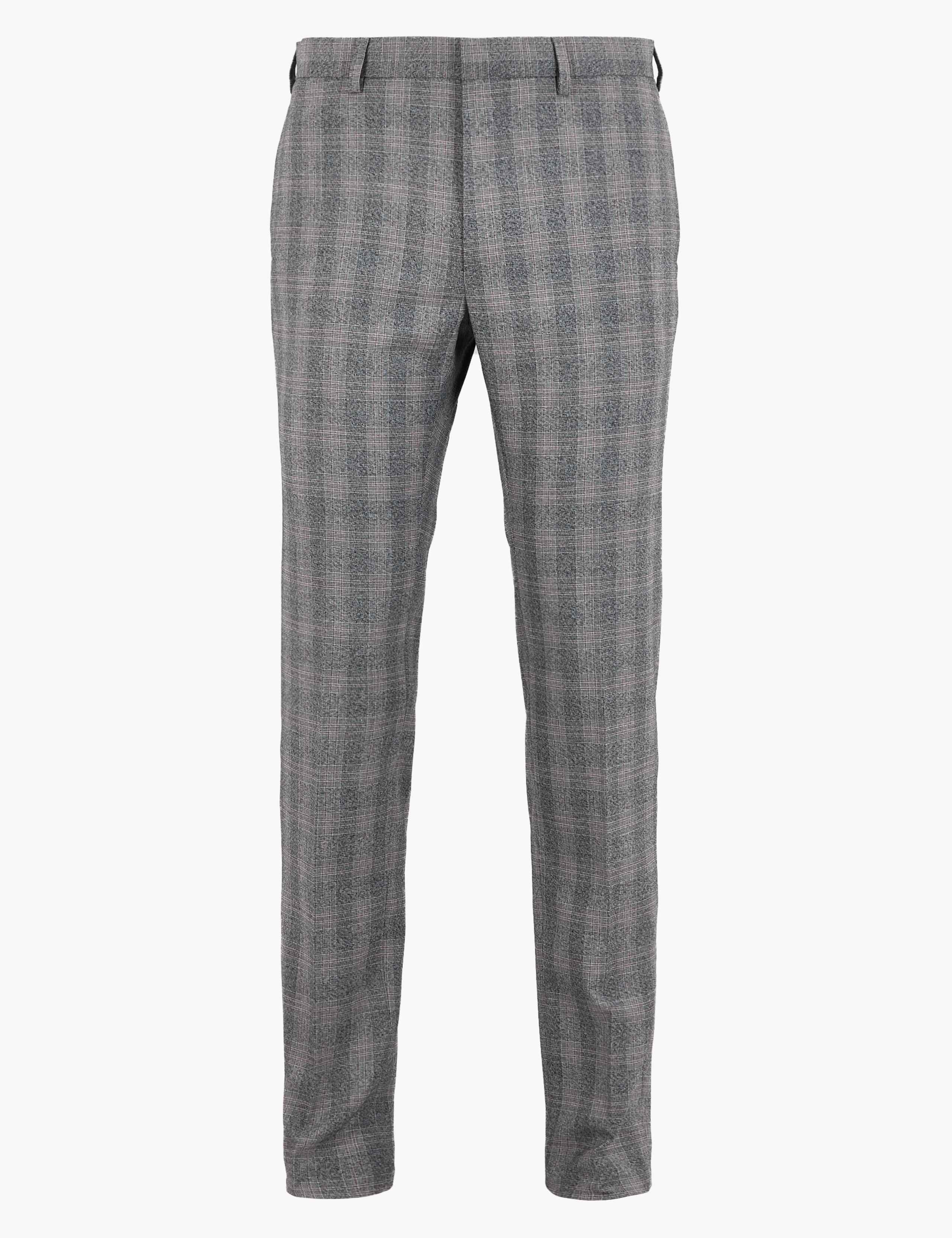 Skinny Fit Checked Stretch Trousers 2 of 6