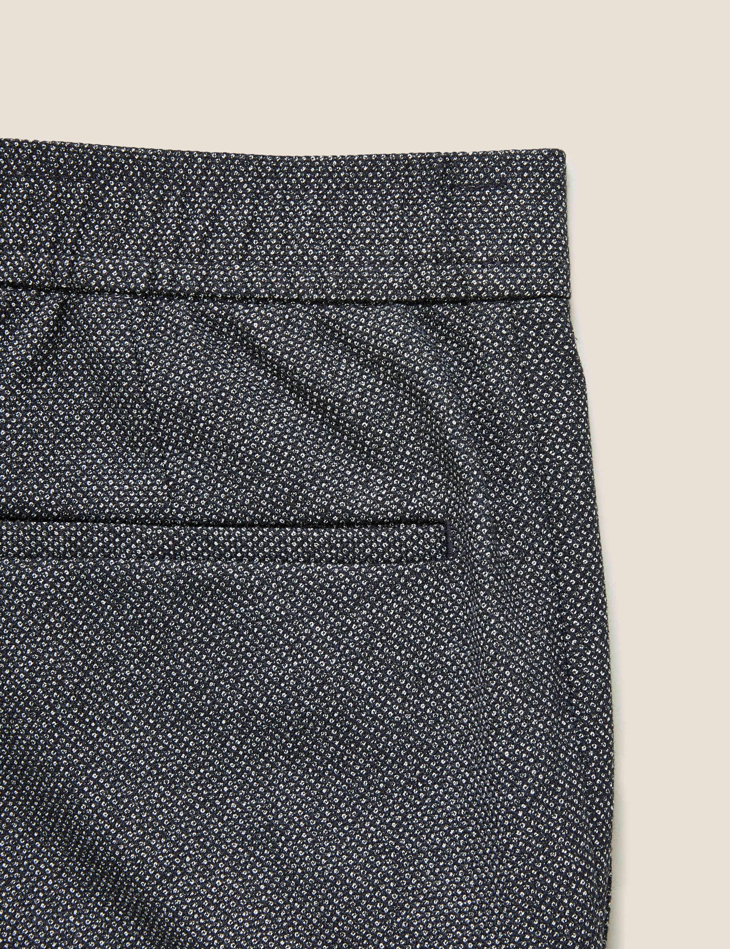Slim Fit Textured Elasticated Trousers 6 of 7