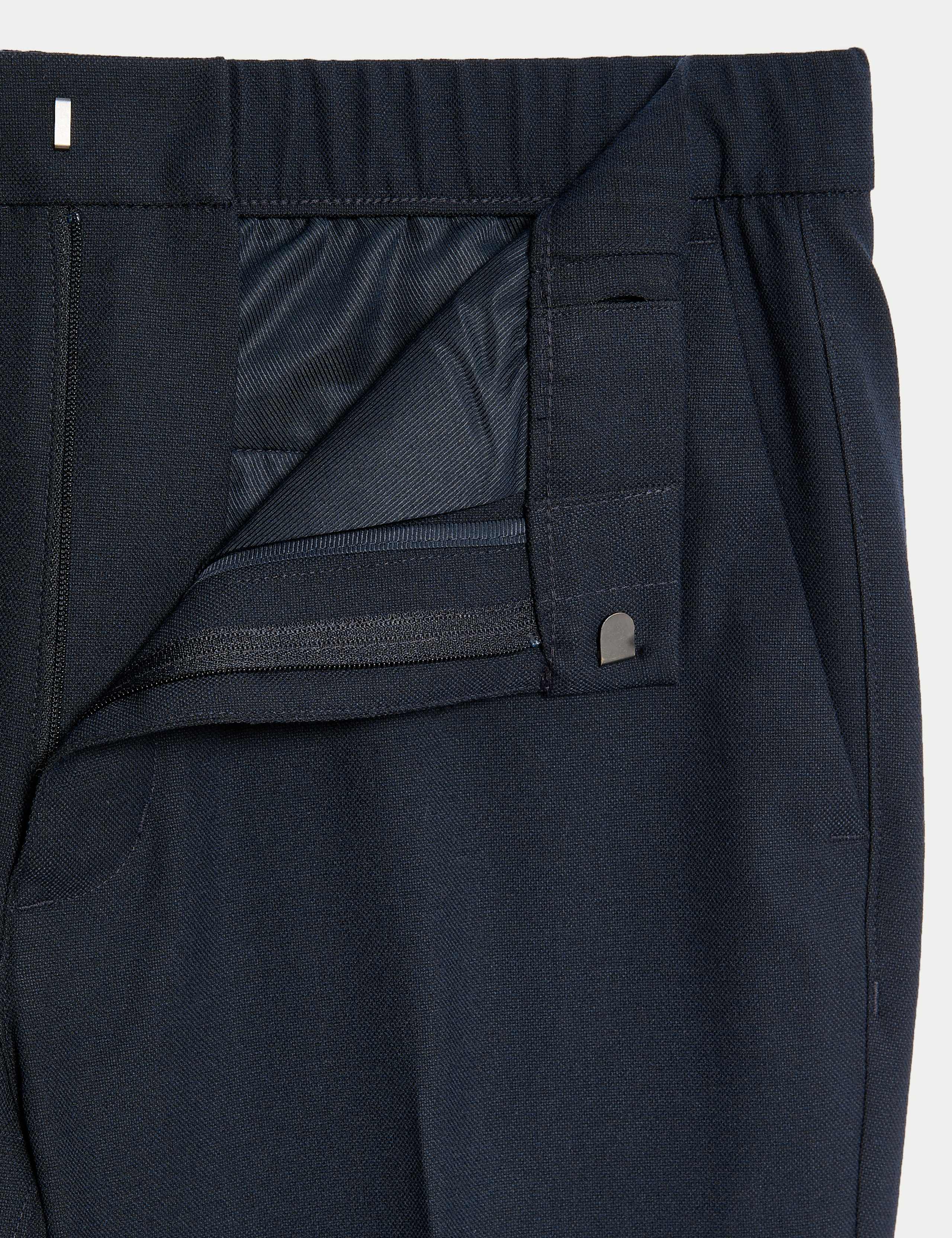 Regular Fit 360 Flex Elasticated Waist Trousers 3 of 8
