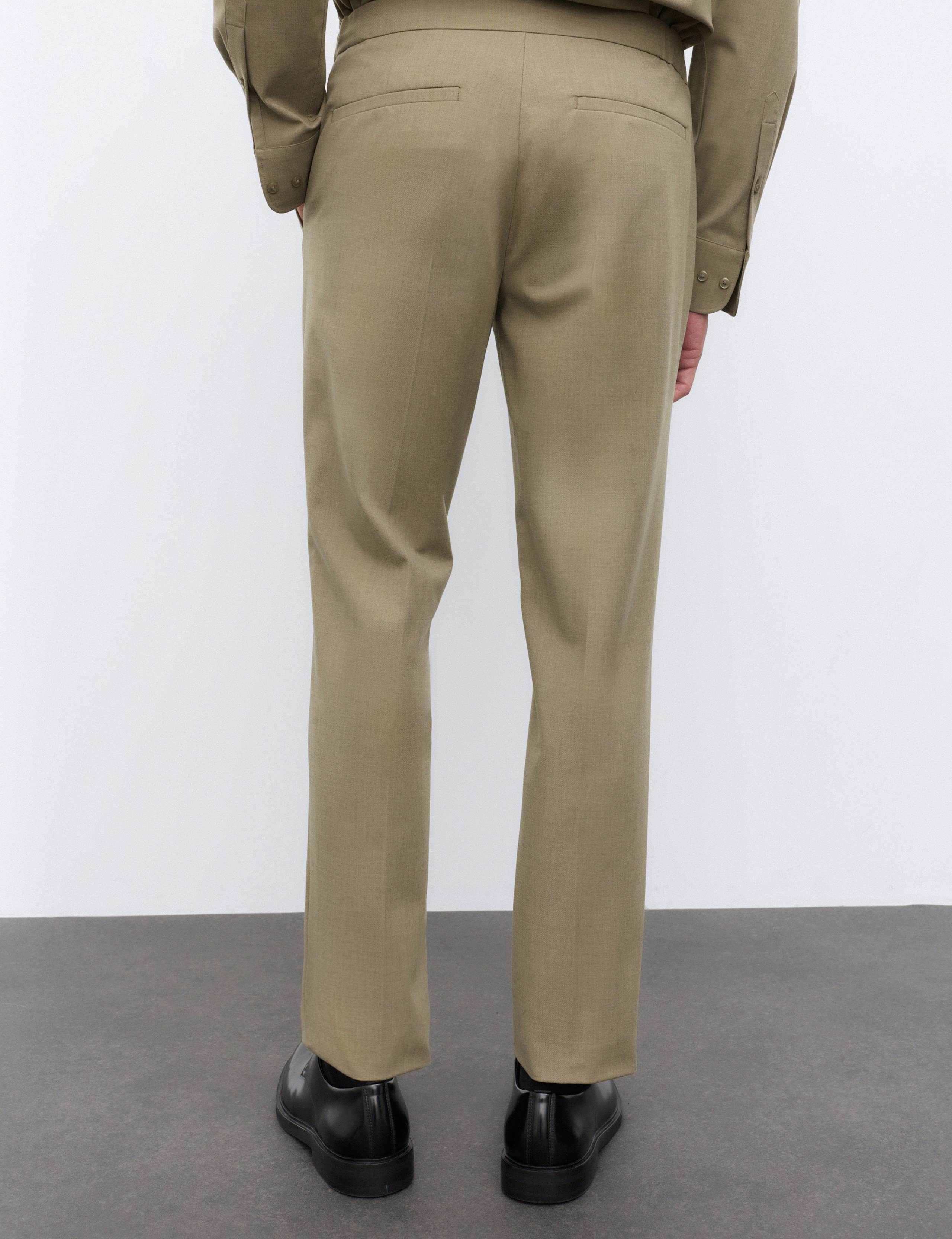 Tapered Fit Flat Front Performance Trousers 3 of 6
