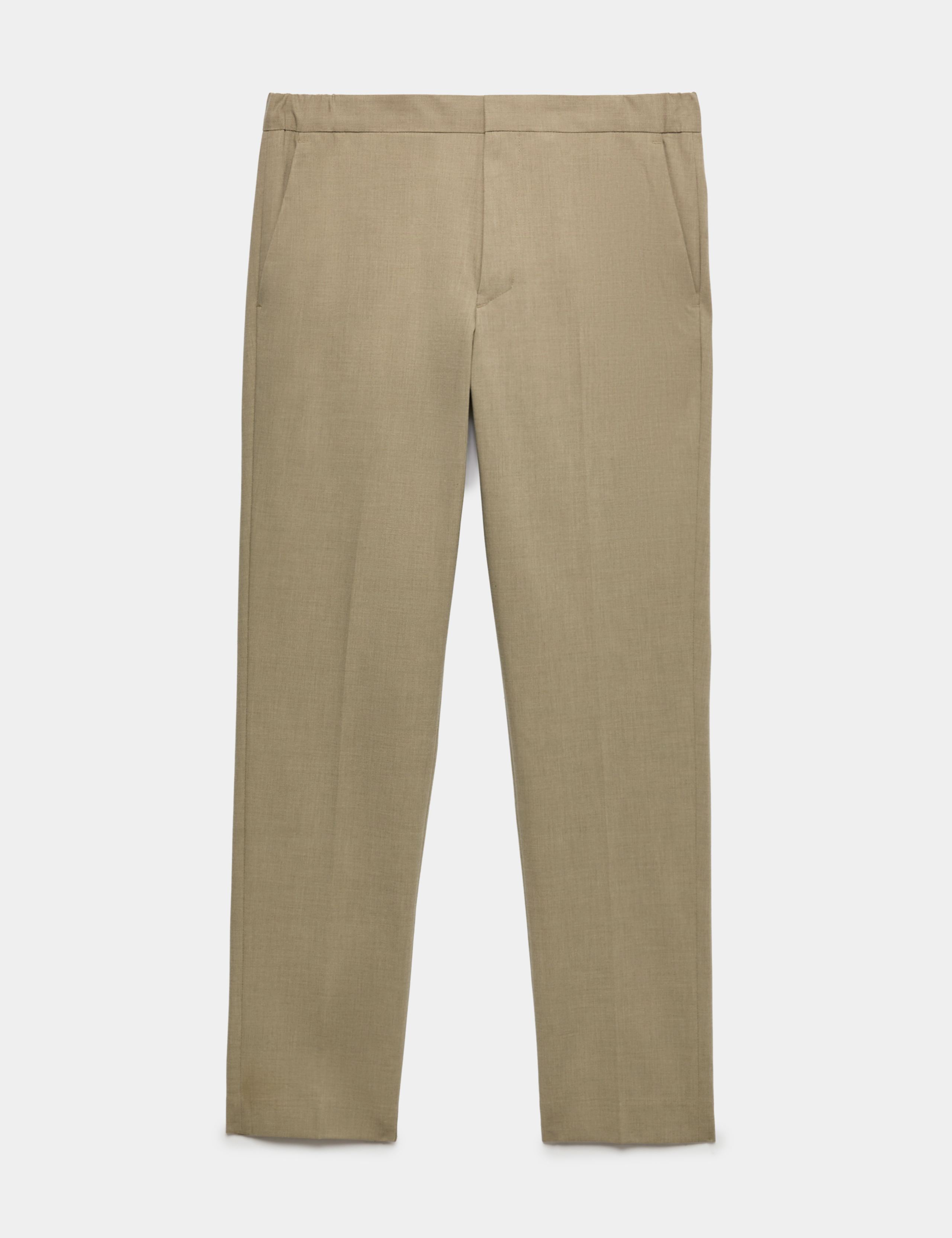 Tapered Fit Flat Front Performance Trousers 2 of 6