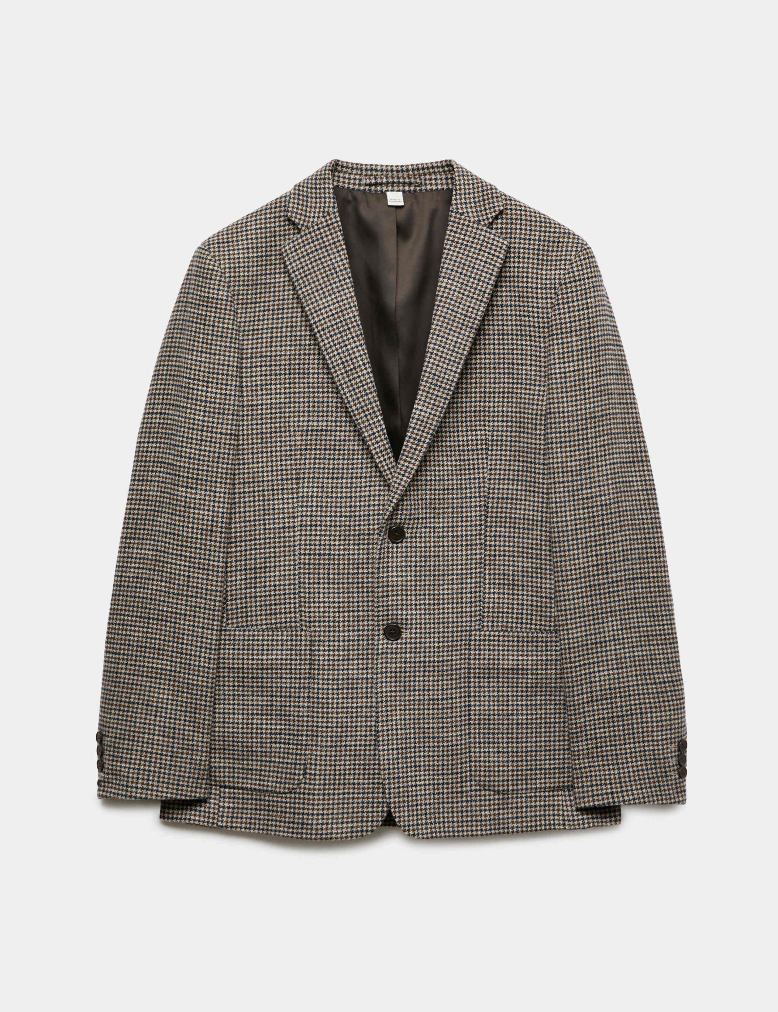 Regular Fit Cotton Blend Check Blazer 2 of 6