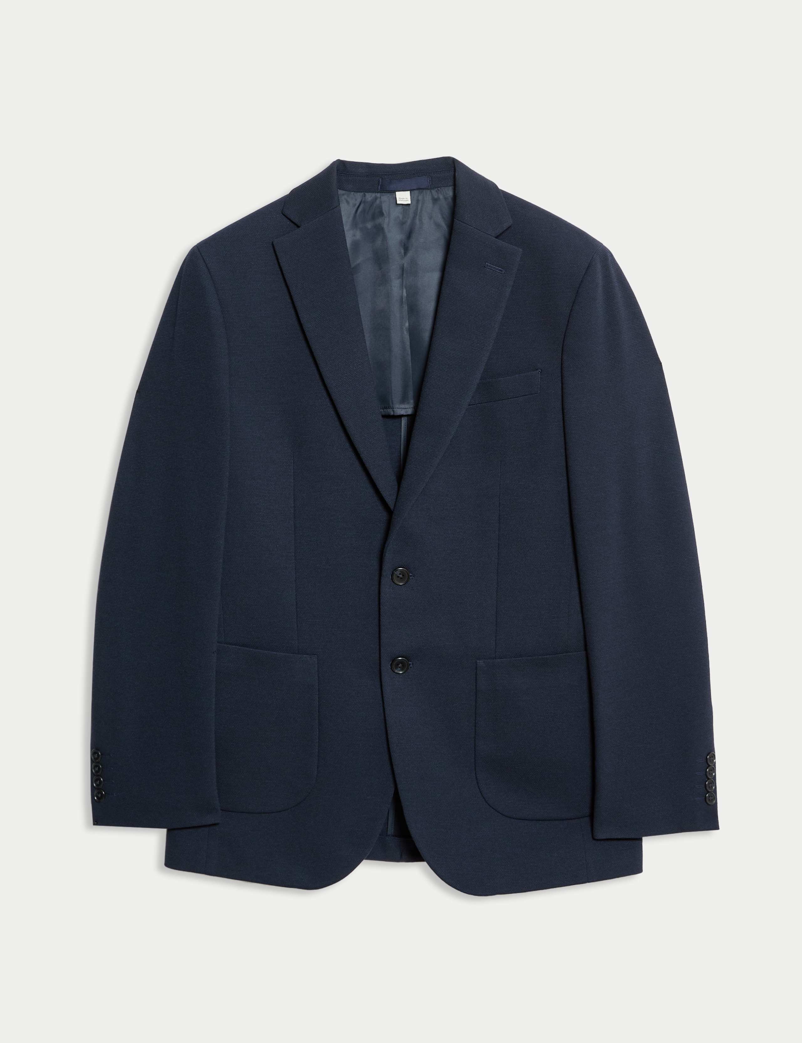 Tailored Fit Jersey Textured Blazer 2 of 7