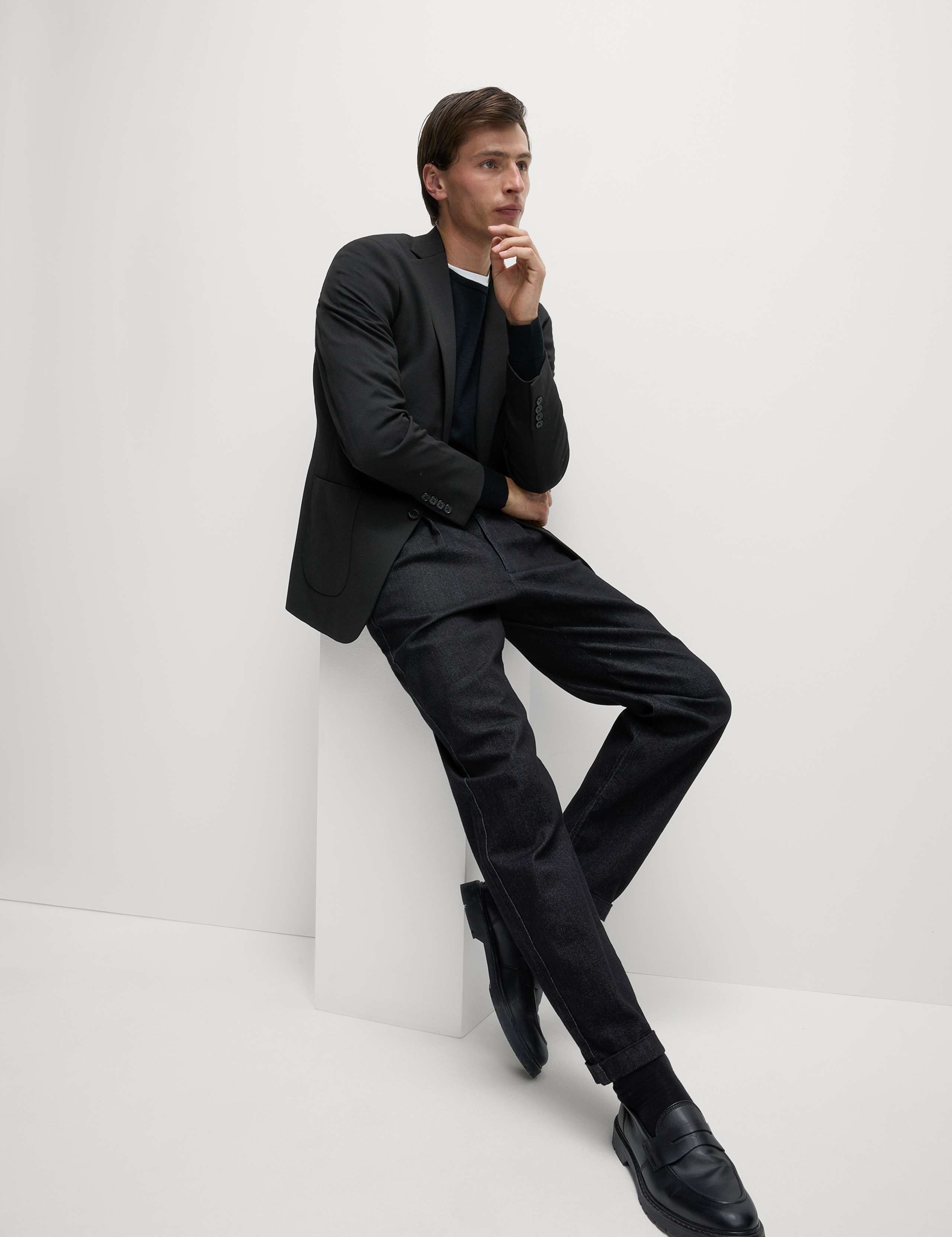 Tailored Fit Jersey Textured Blazer 6 of 7