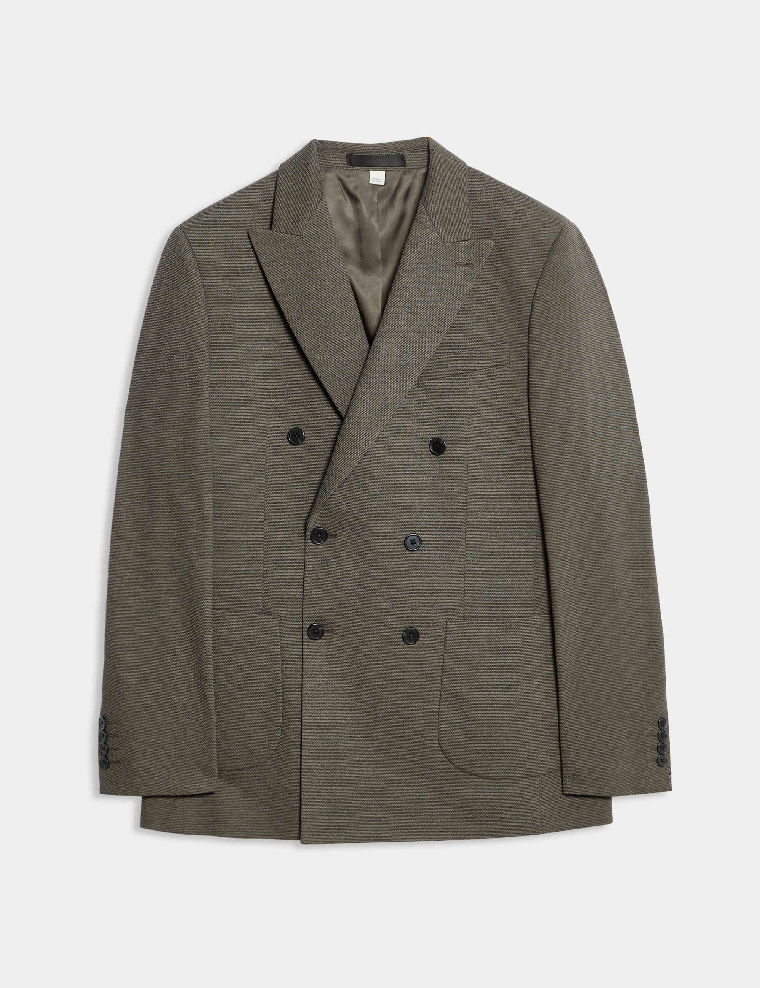 Tailored Fit Jersey Double Breasted Blazer 2 of 7