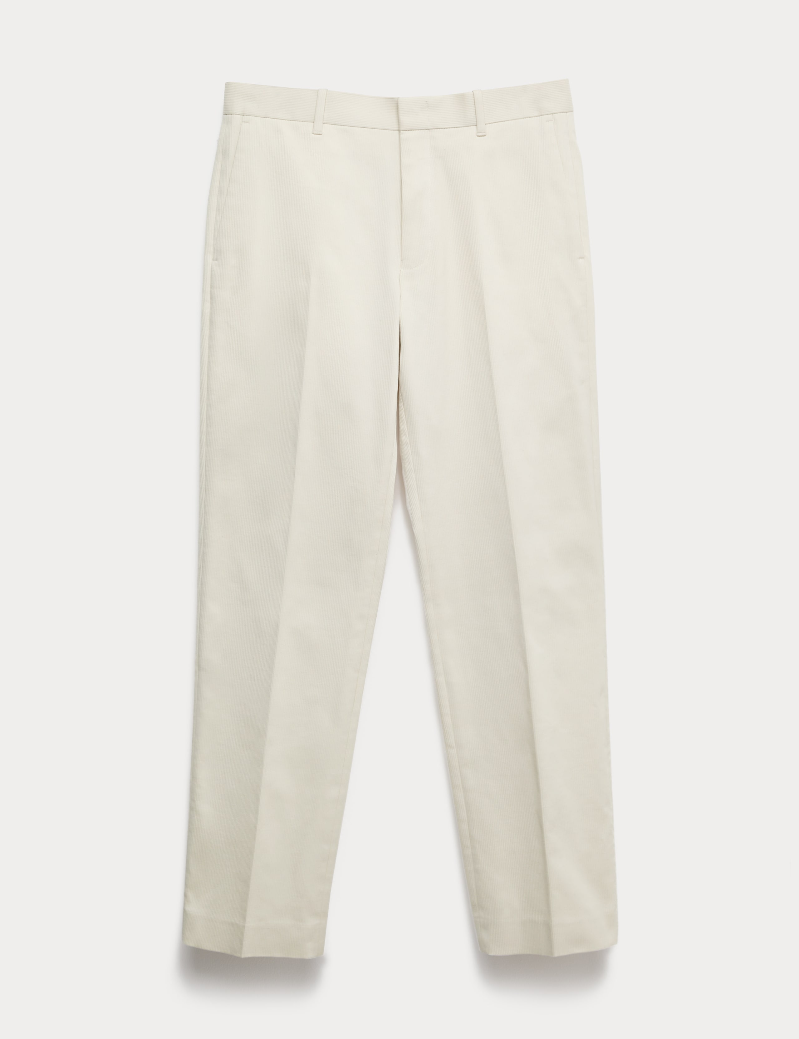 Straight Fit Bedford Cord Smart Trousers 2 of 7