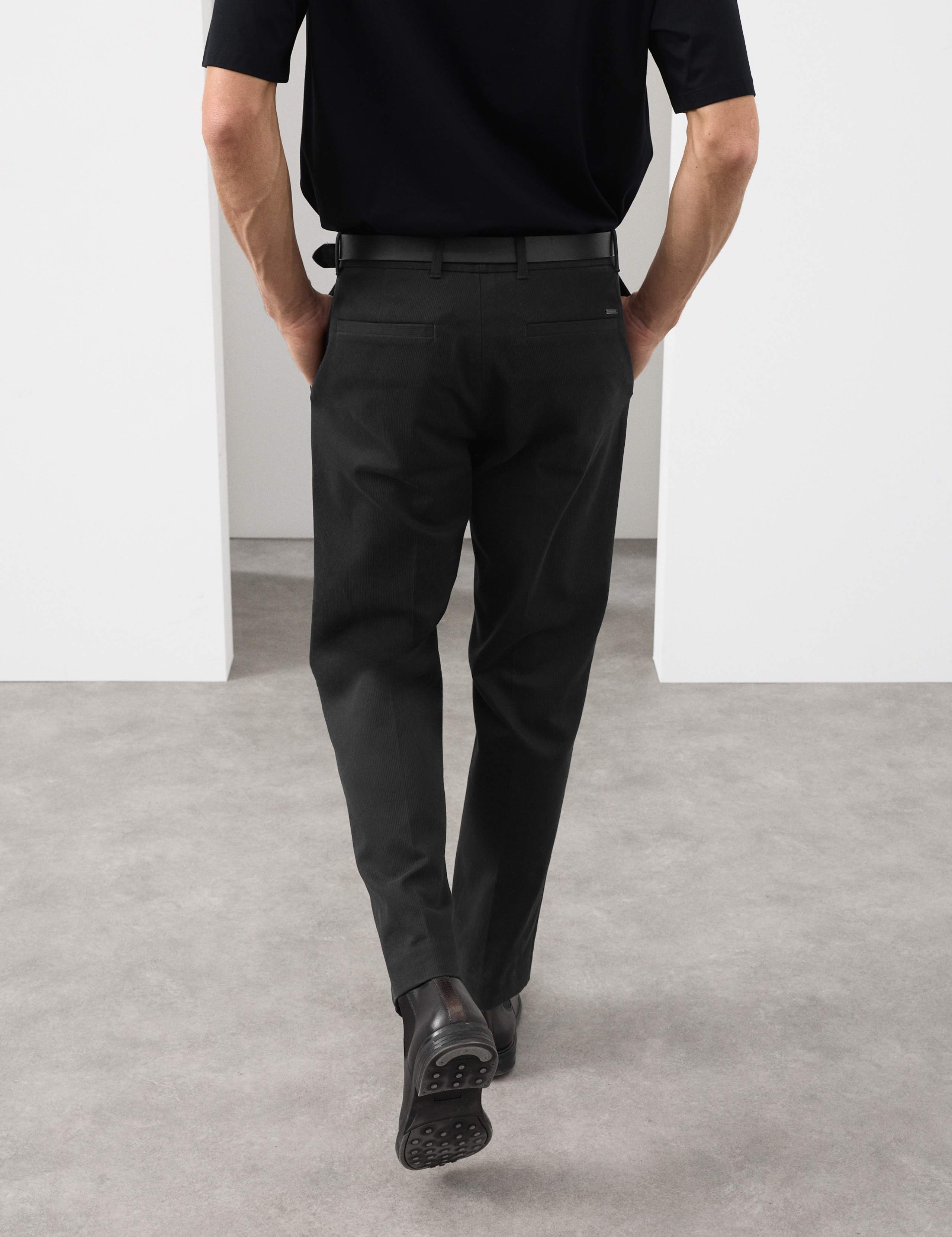 Straight Fit Bedford Cord Smart Trousers 7 of 7