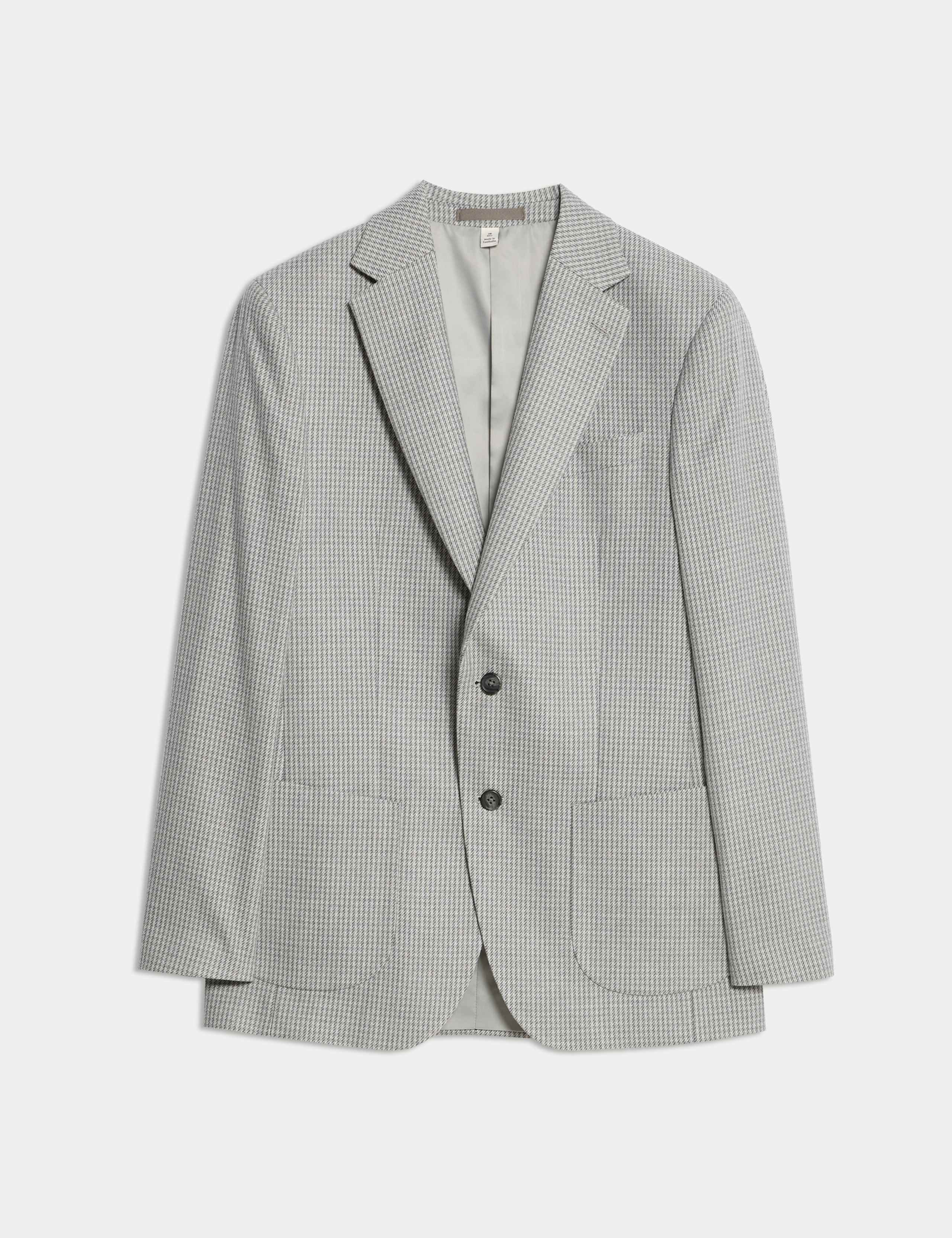 Tailored Fit Puppytooth Stretch Blazer 2 of 8