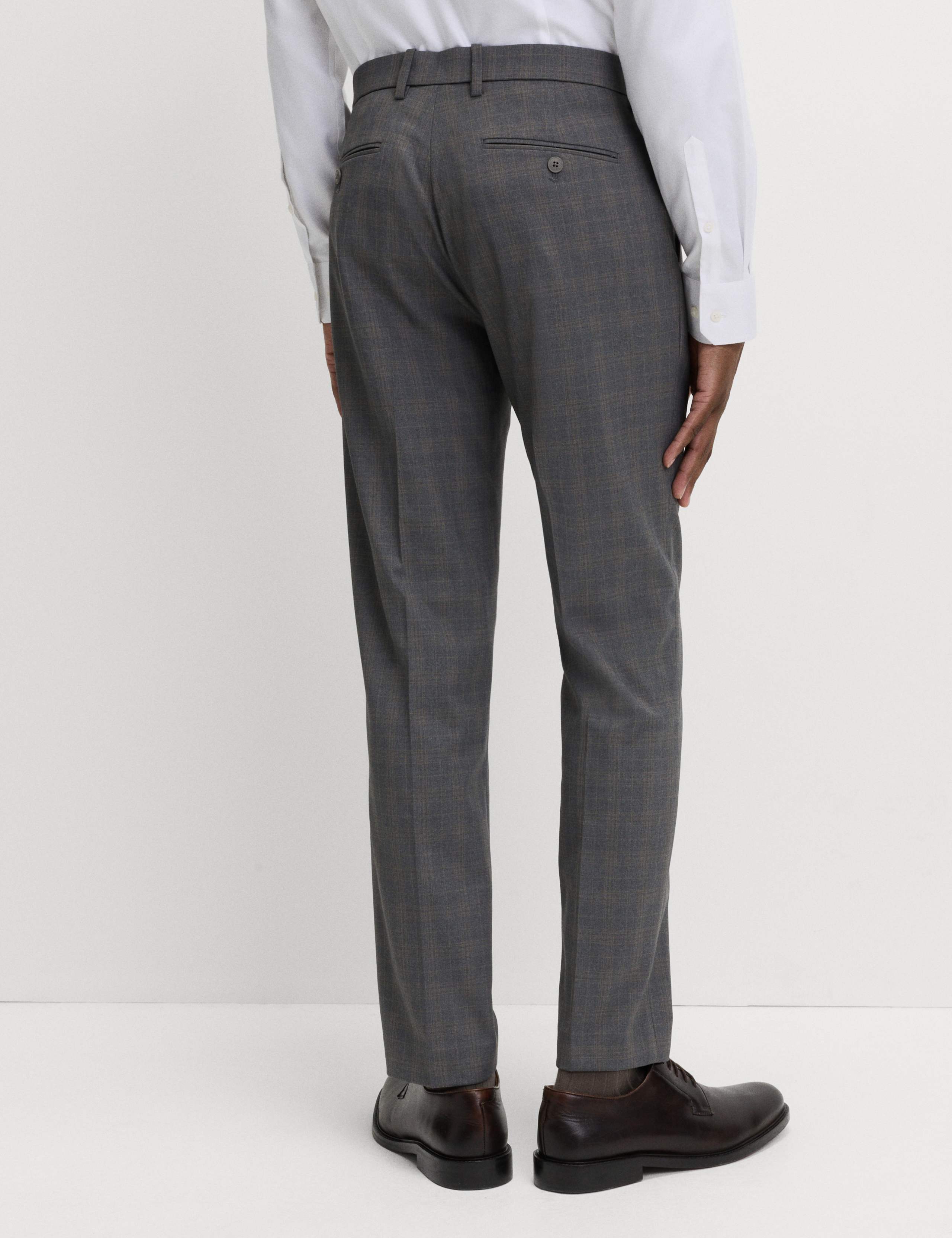 Tailored Fit Check Suit Trousers 4 of 5