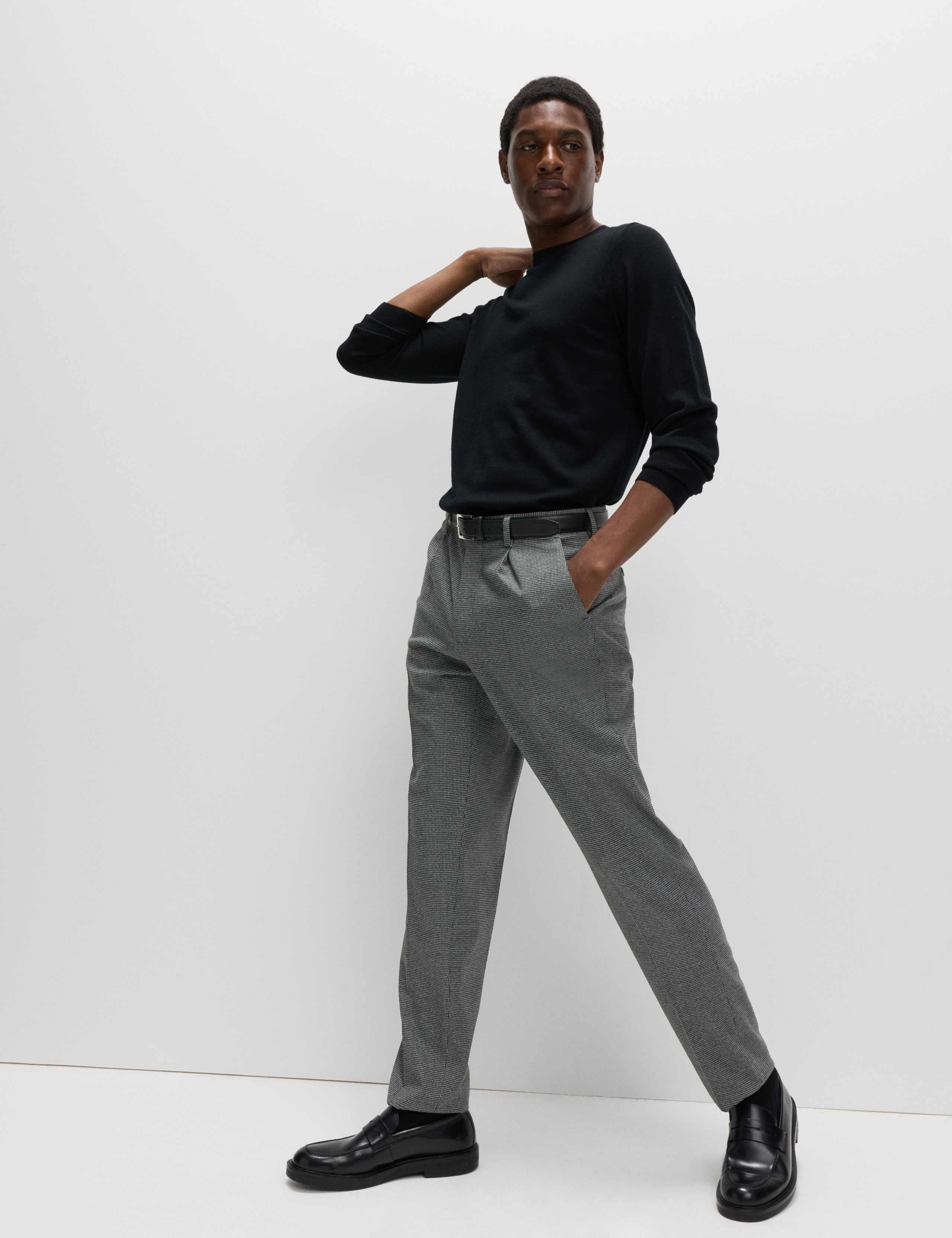 Tailored Fit Warm Handle Puppytooth Trousers 5 of 5