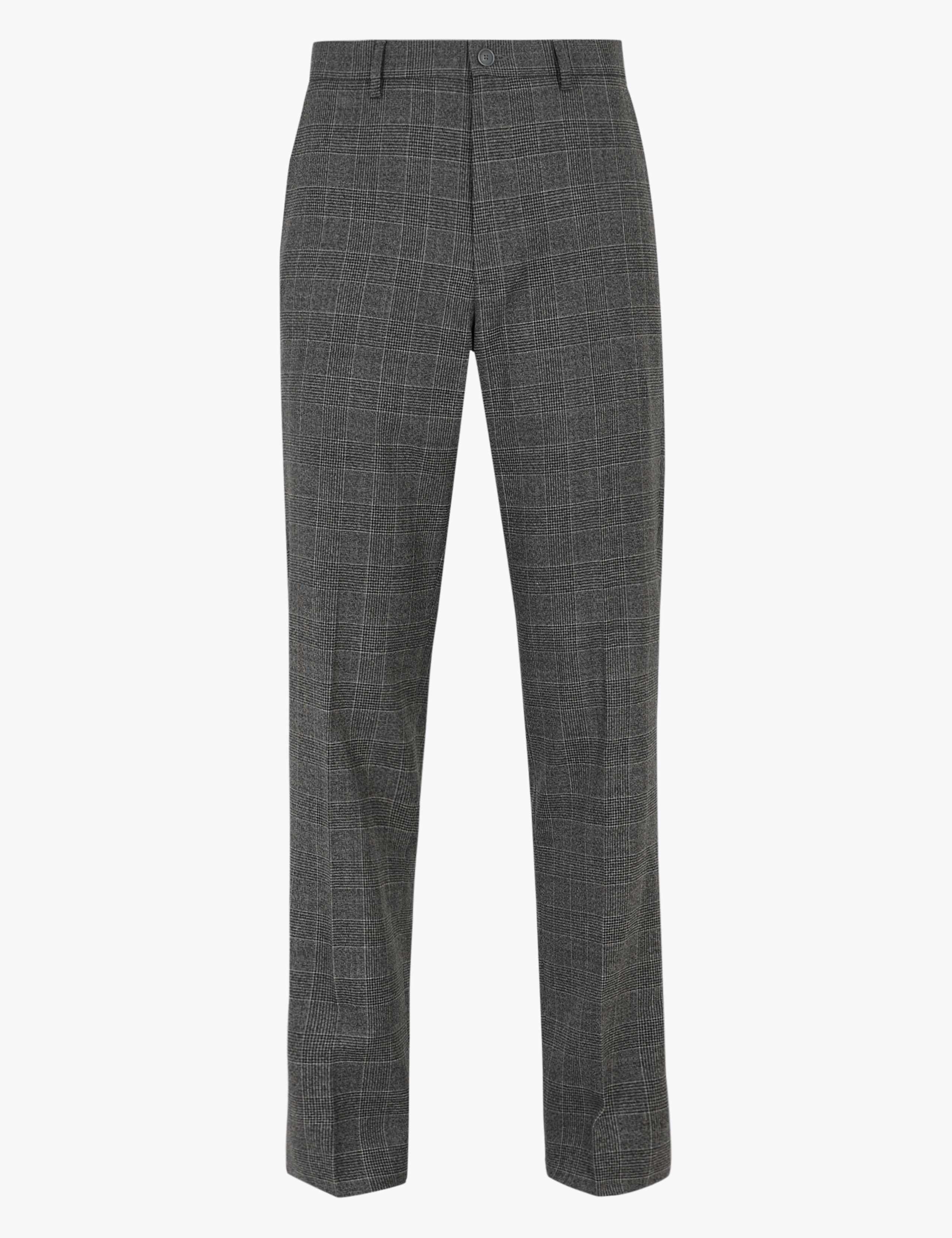 Regular Fit Wool Checked Trousers 1 of 1