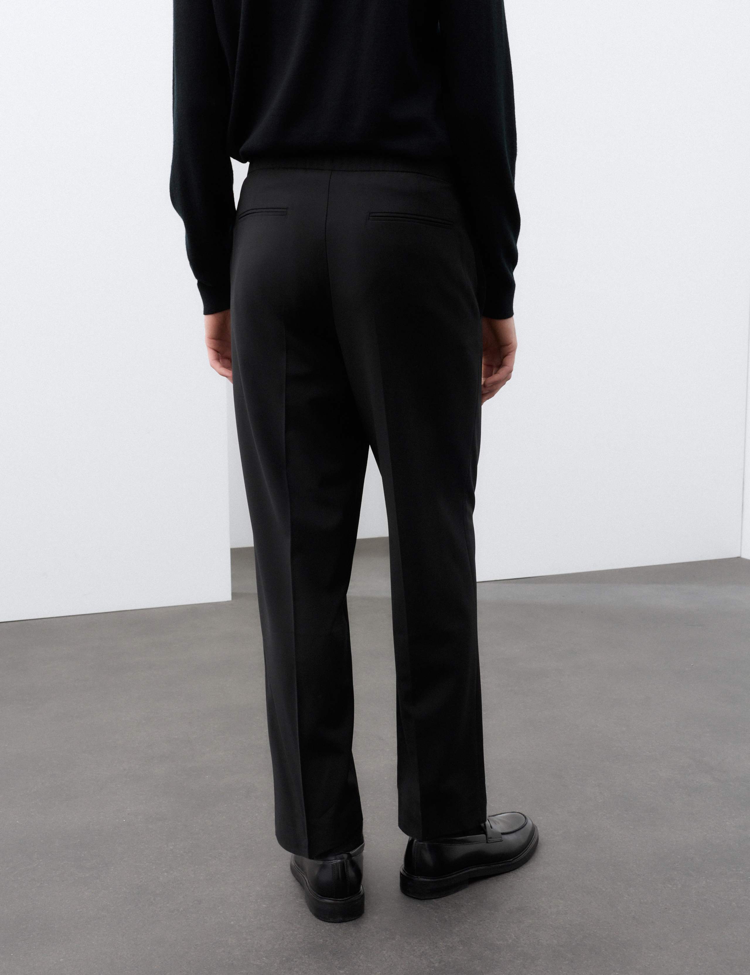 Relaxed Fit Wool Blend Stretch Trousers 5 of 6