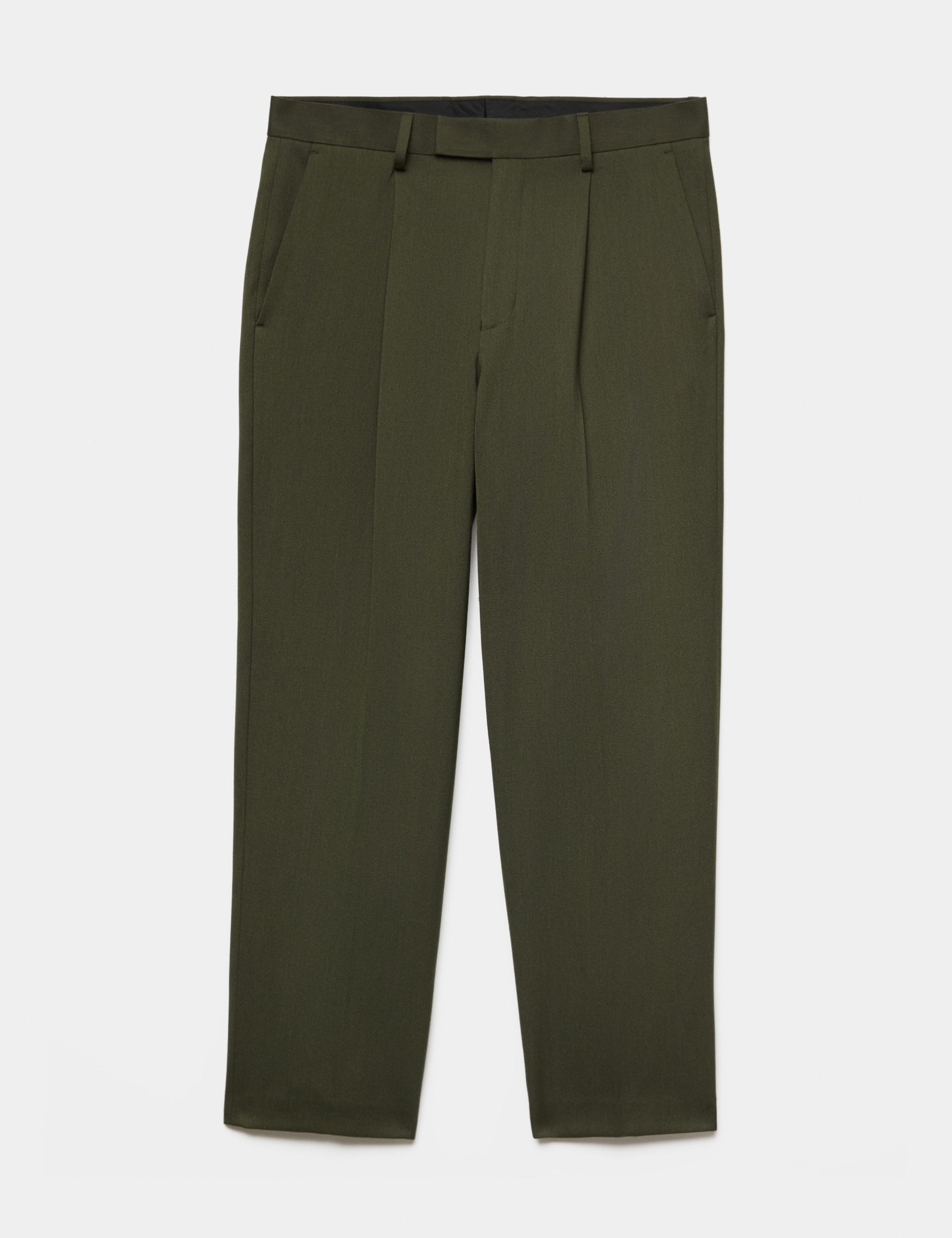 Relaxed Fit Plain Stretch Trousers 2 of 6