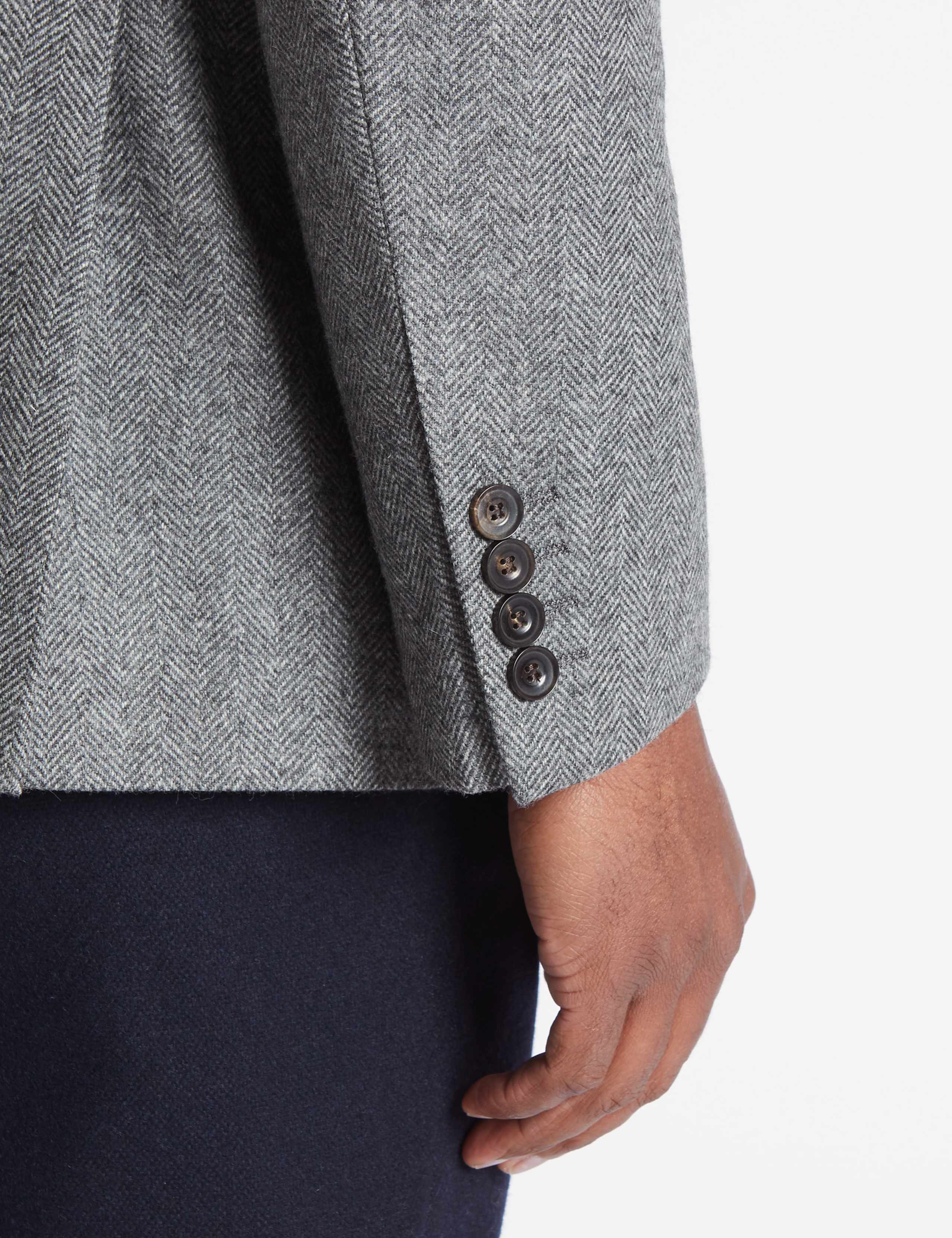 Pure Lambswool Herringbone Jacket 4 of 7