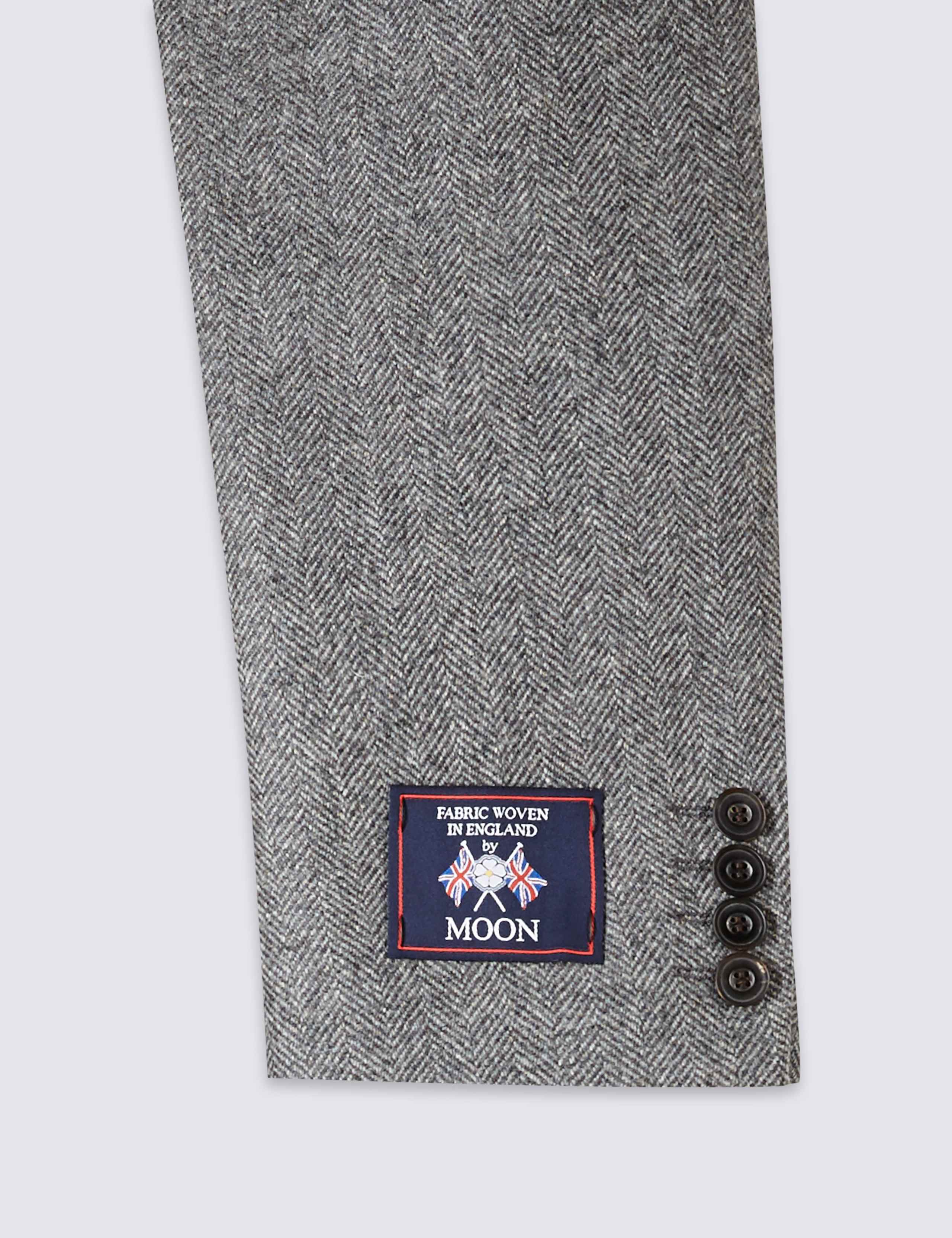 Pure Lambswool Herringbone Jacket 6 of 7