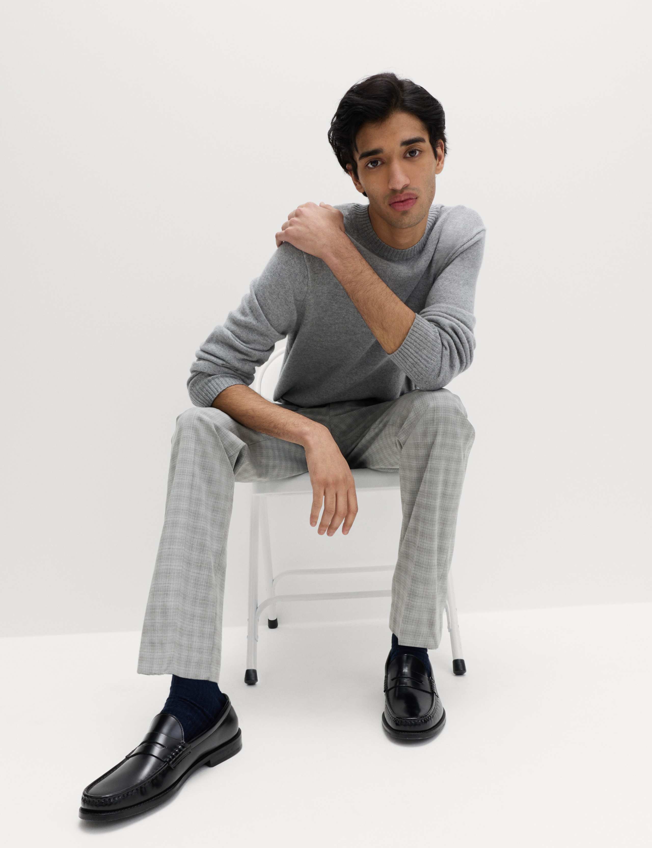 Tailored Fit Checked Trousers 3 of 7