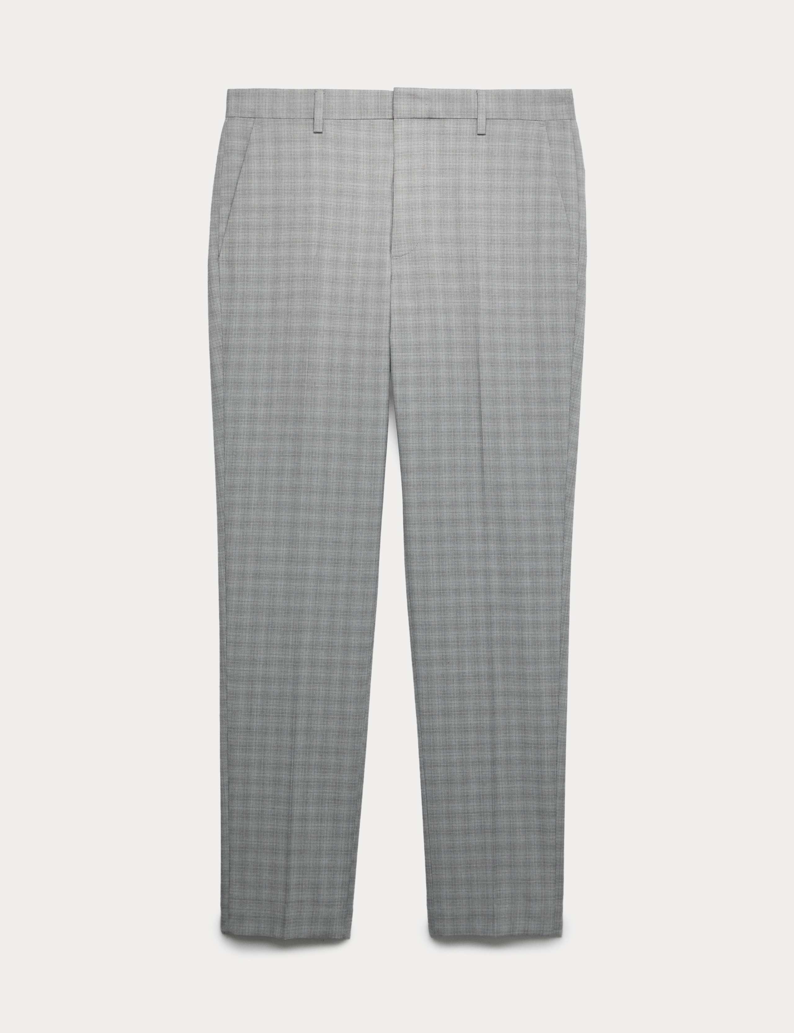 Tailored Fit Checked Trousers 1 of 1