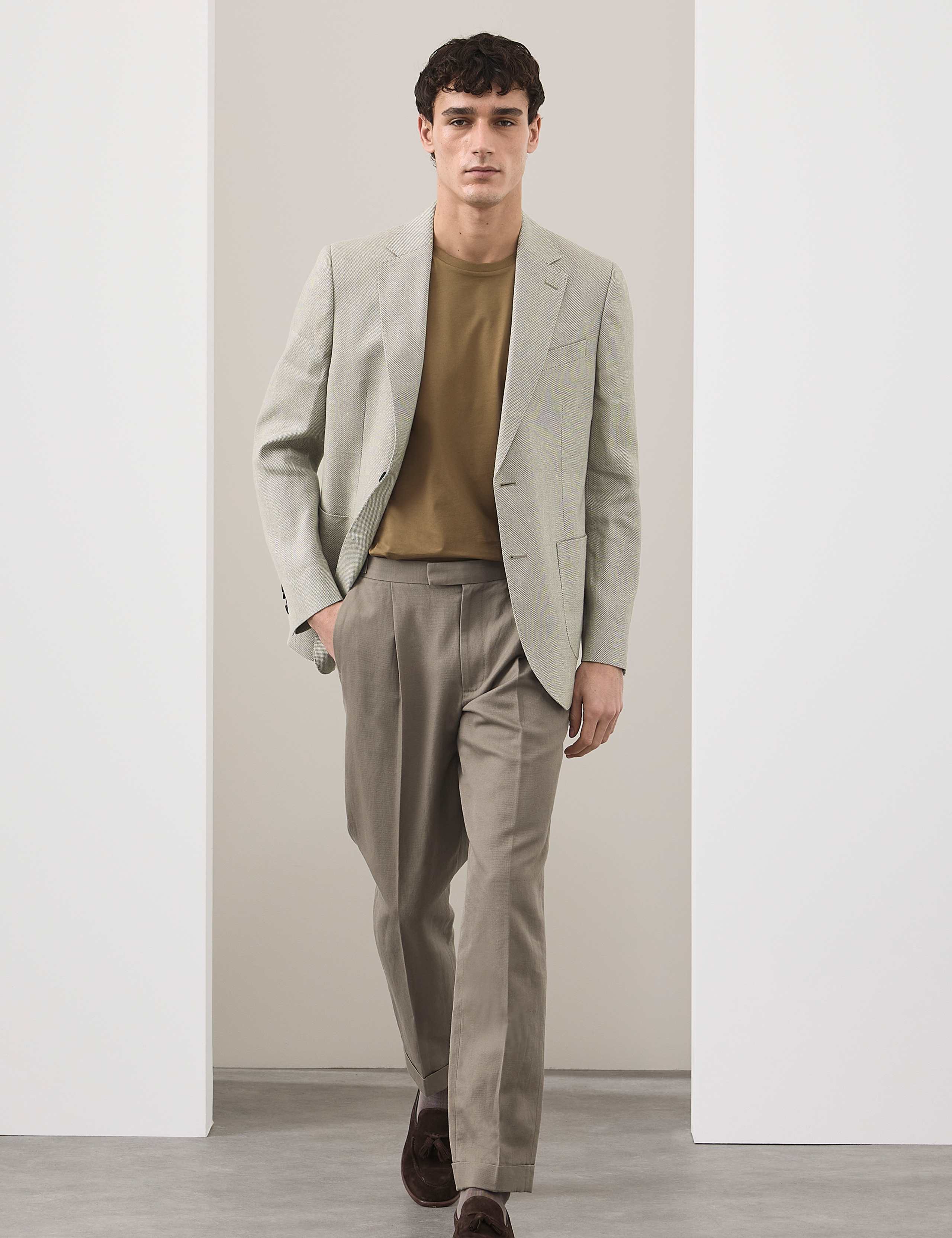 Linen Blend Textured Blazer 6 of 6