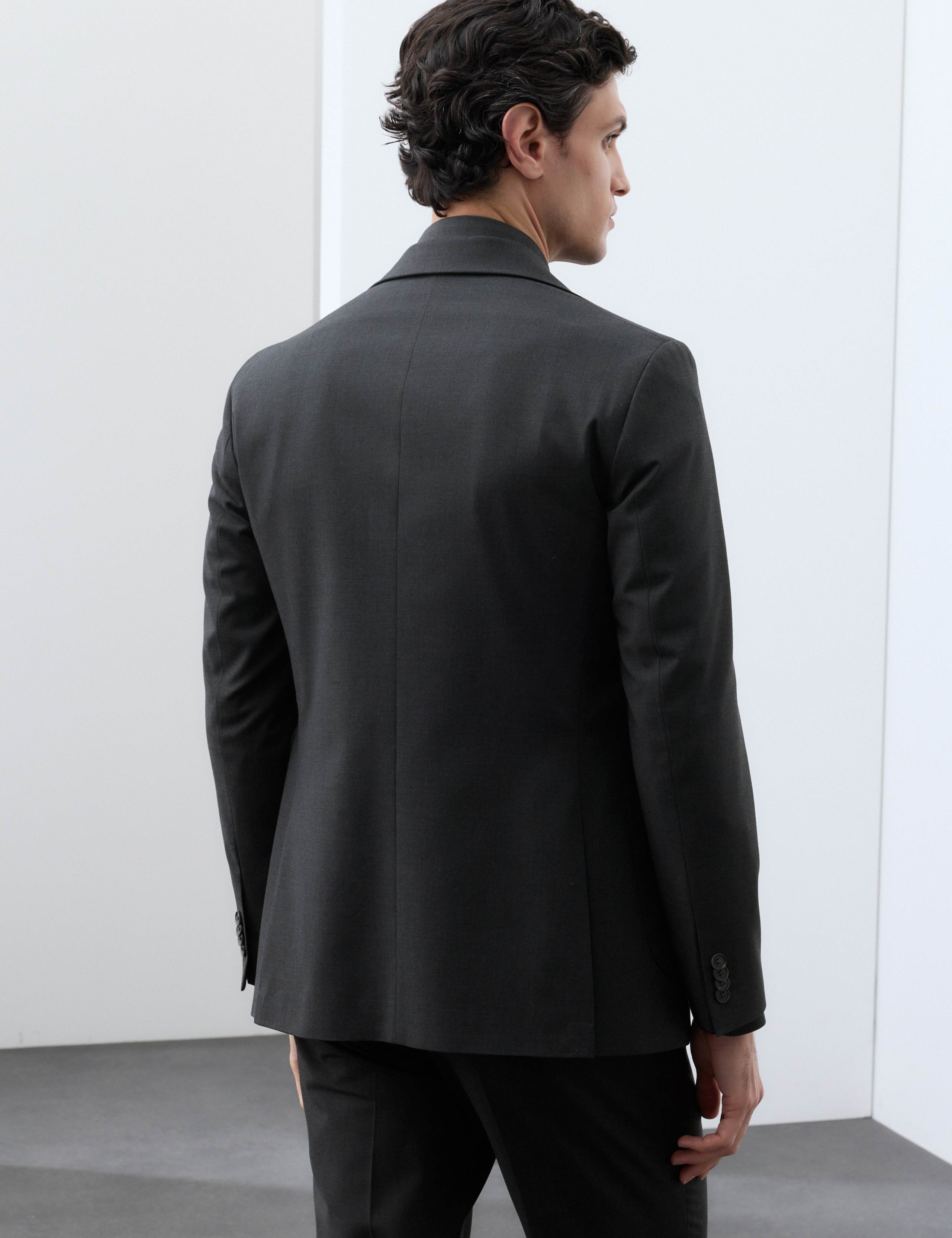 Regular Fit Textured Suit Jacket 3 of 7