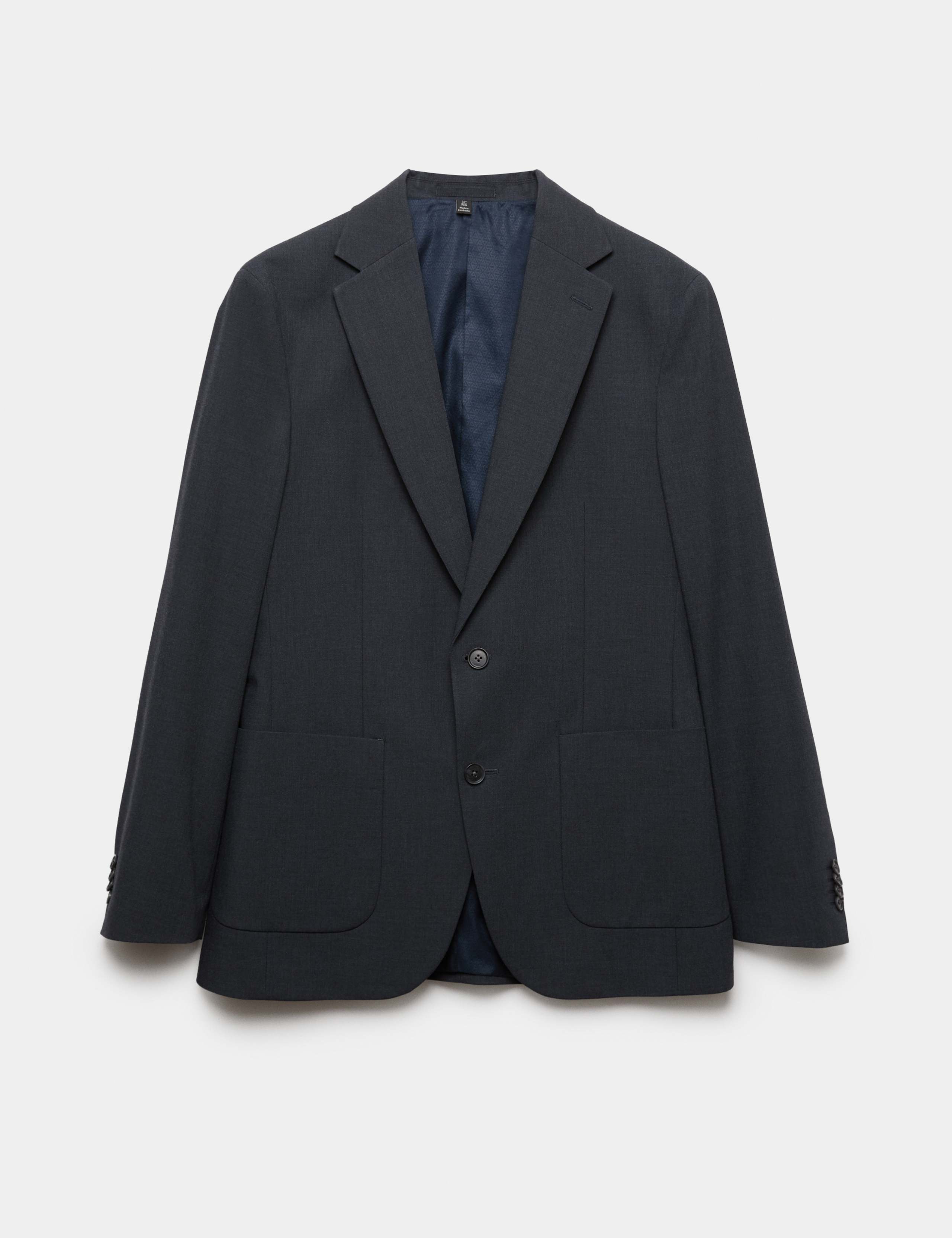 Regular Fit Textured Suit Jacket 2 of 7