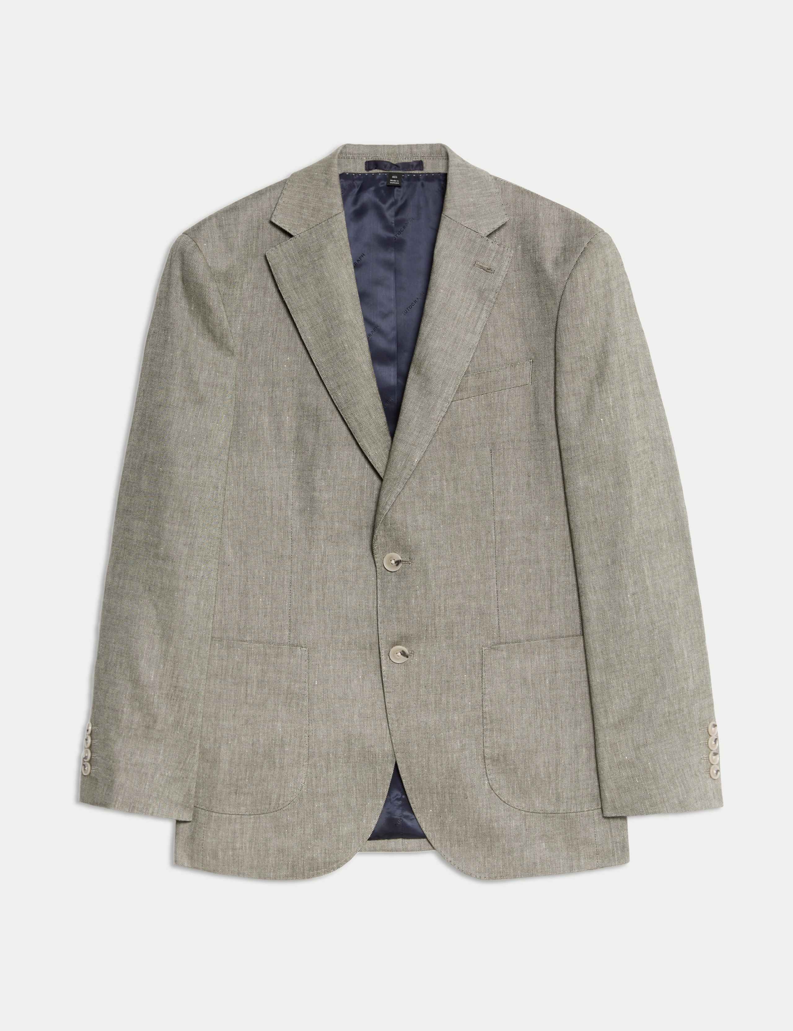Tailored Fit Italian Linen Blend Twill Blazer 2 of 8