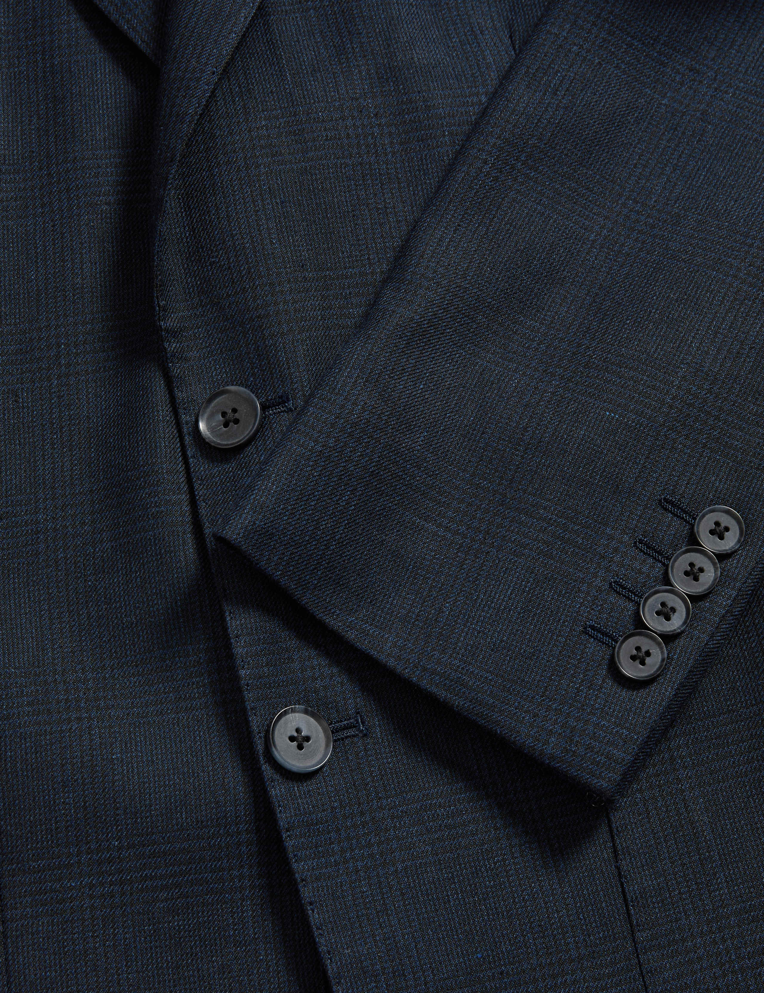 Linen Blend Check Blazer 2 of 7