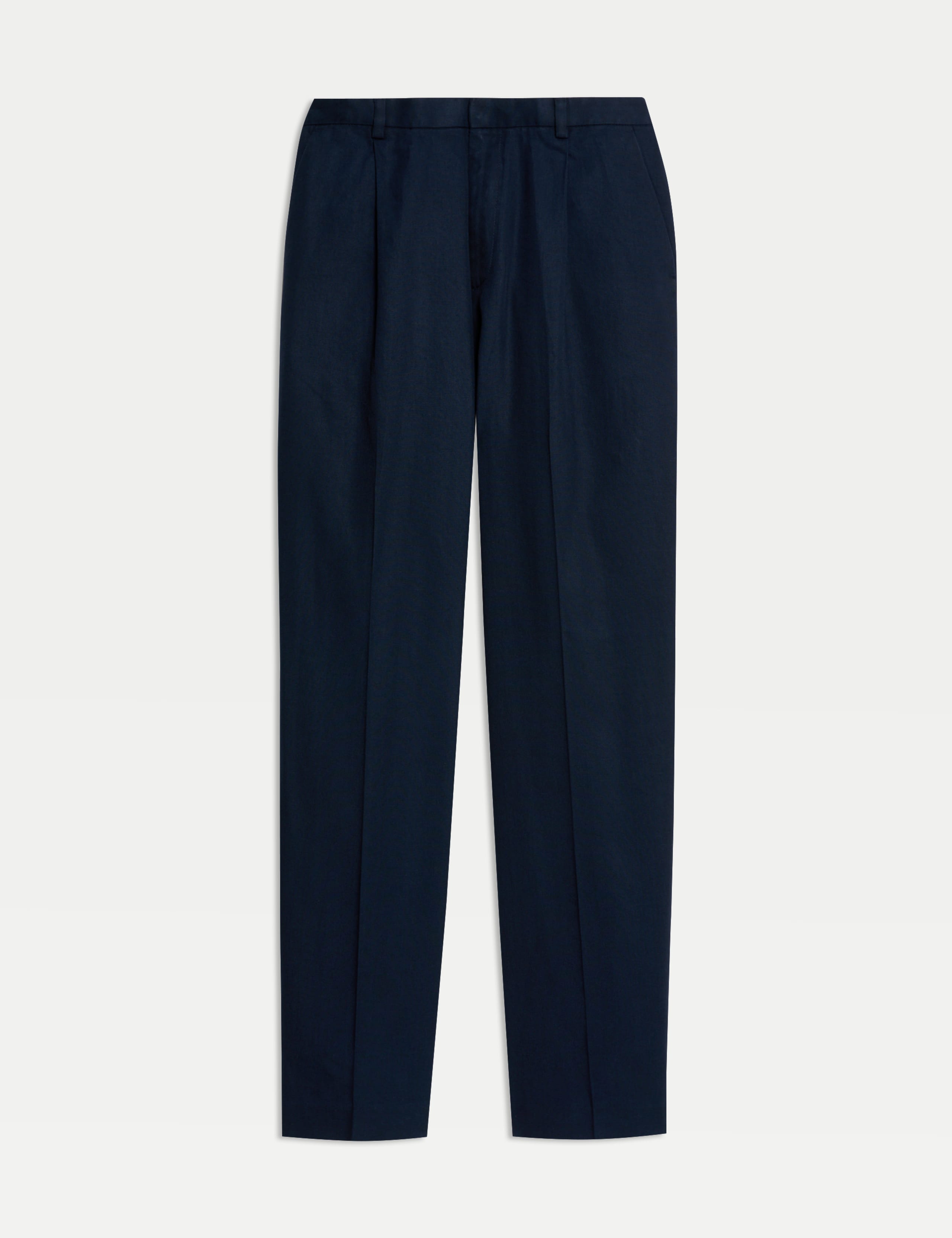 Regular Fit Lyocell Blend Single Pleat Trousers 2 of 7