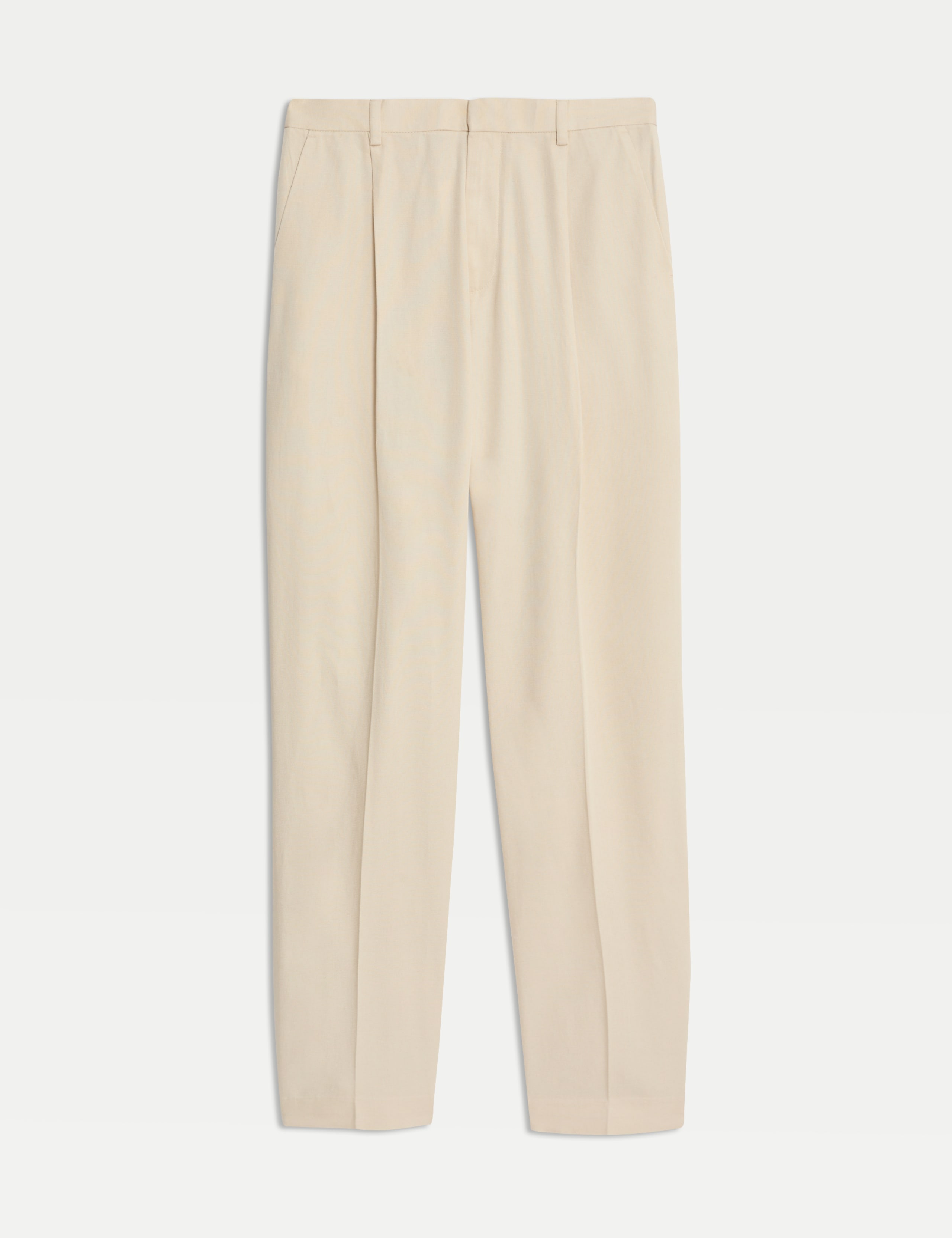Regular Fit Lyocell Blend Single Pleat Trousers 2 of 6