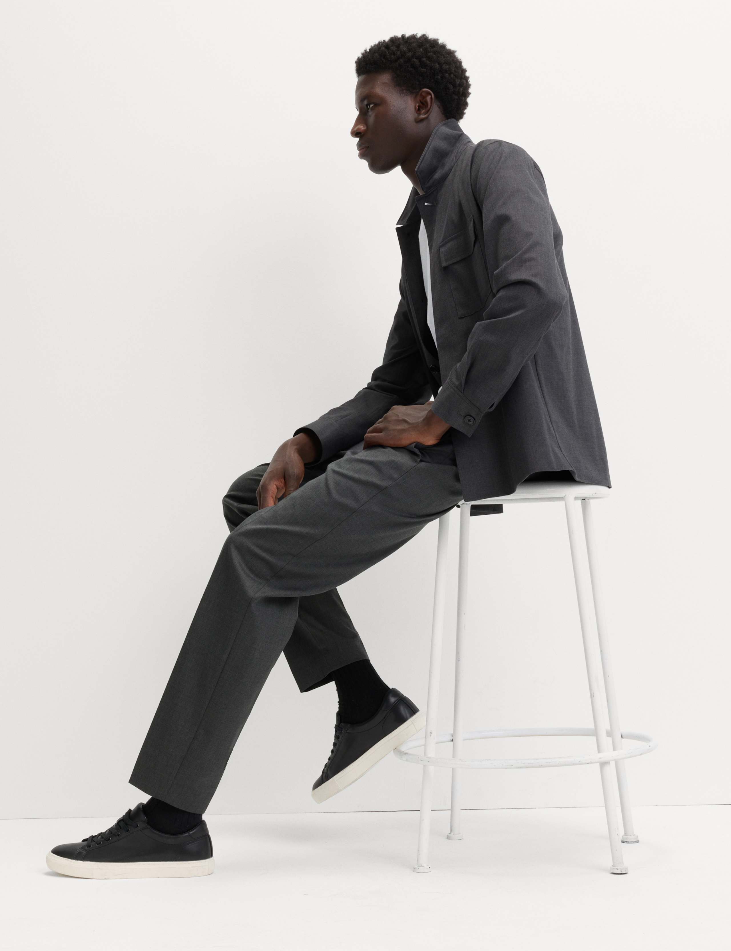 Cotton Blend Smart Elasticated Waist Trousers 7 of 7