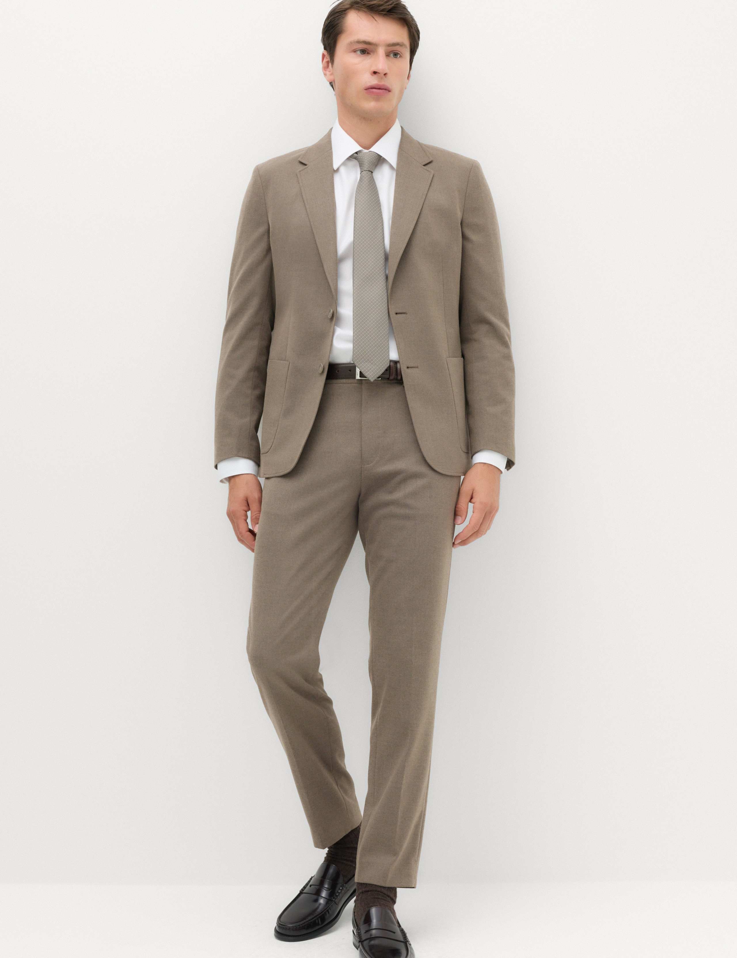 Tailored Fit Flannel Smart Trousers 6 of 7